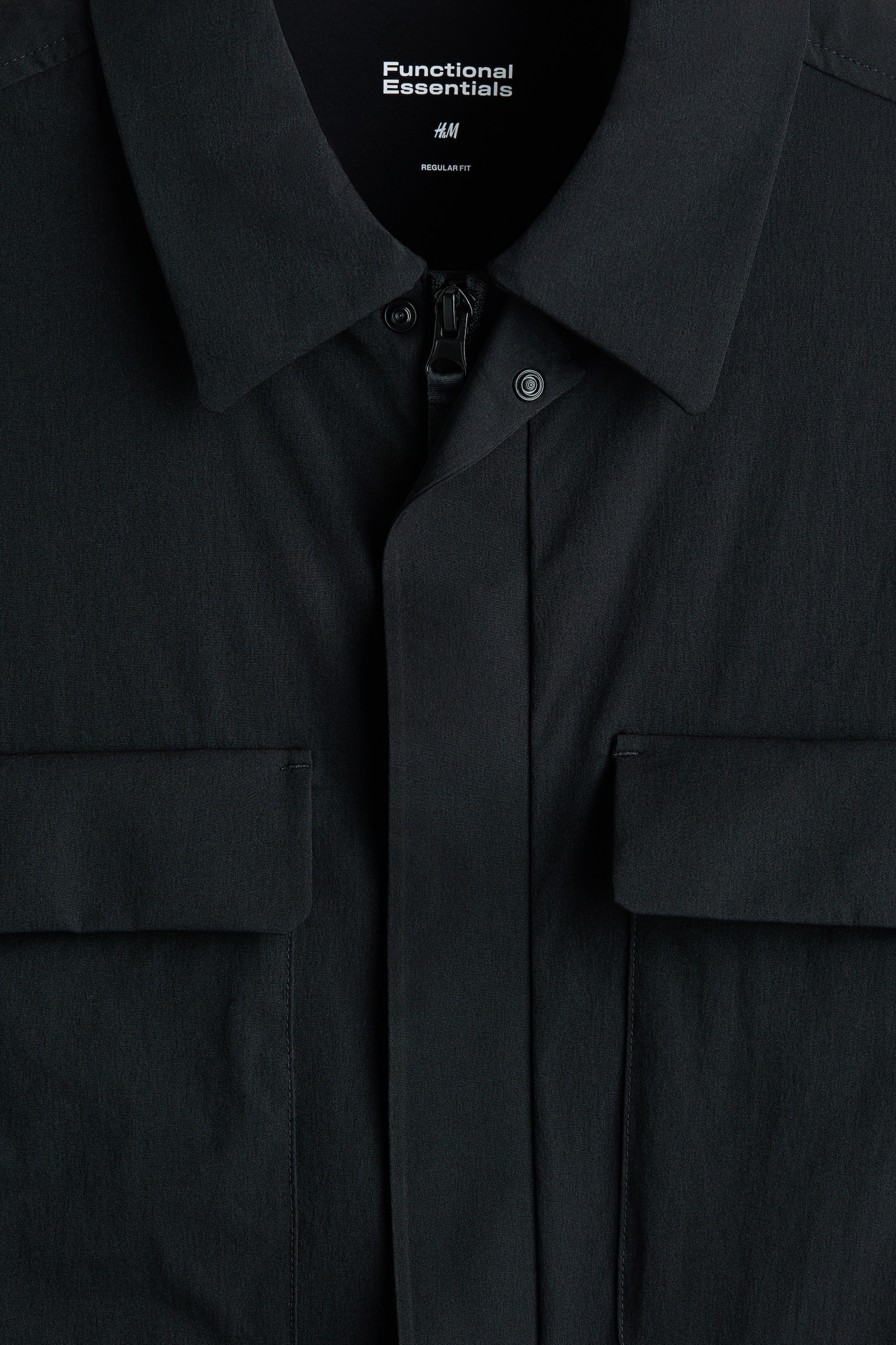 Водовідштовхувальна верхня сорочка - Чорний - 3