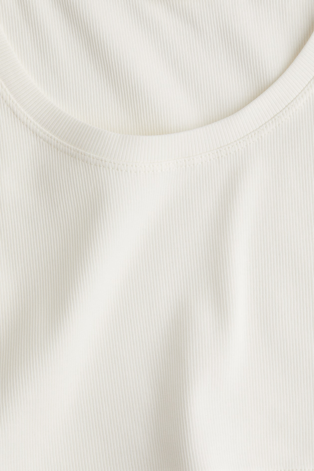 Cropped Ribbed Tank Top - image 4