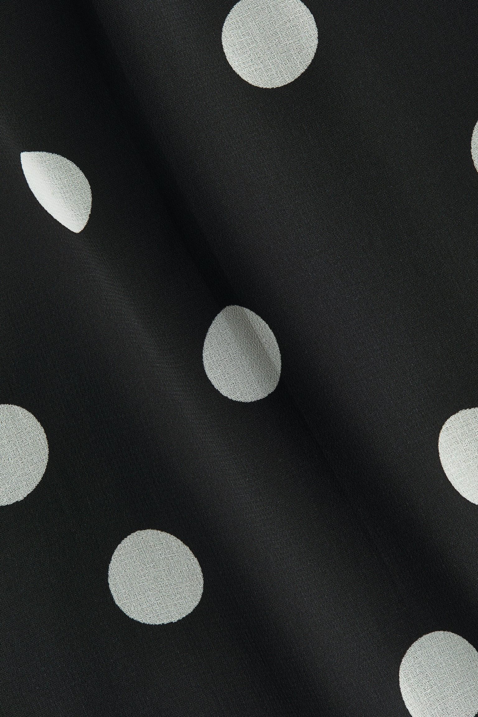 Zvonová sukňa - Čierna/bodkovaná - 5