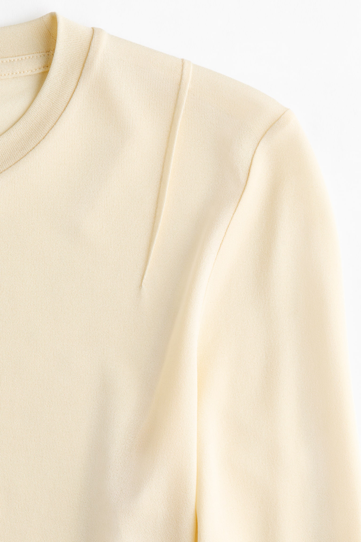 Женский топ H&M Silk-Blend Top, цвет: Светлый жёлтый — фото 6