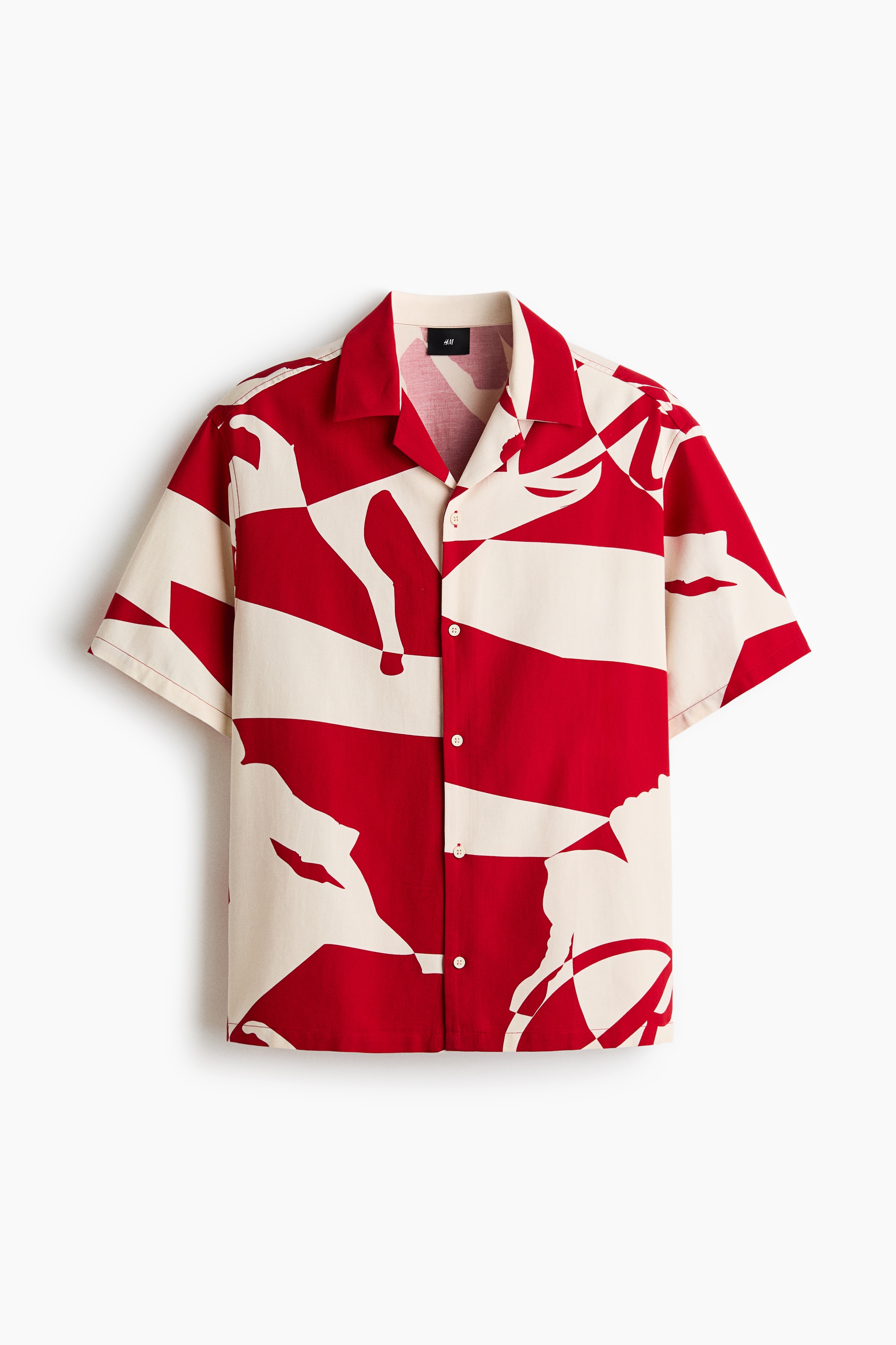 Loose Fit Printed resort shirt - Red/Patterned/Black/Unity/Light beige/Always Powerful