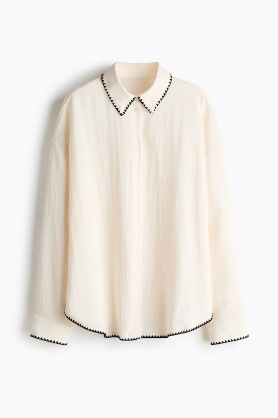 Женские рубашки H&M Oversized Beach Shirt