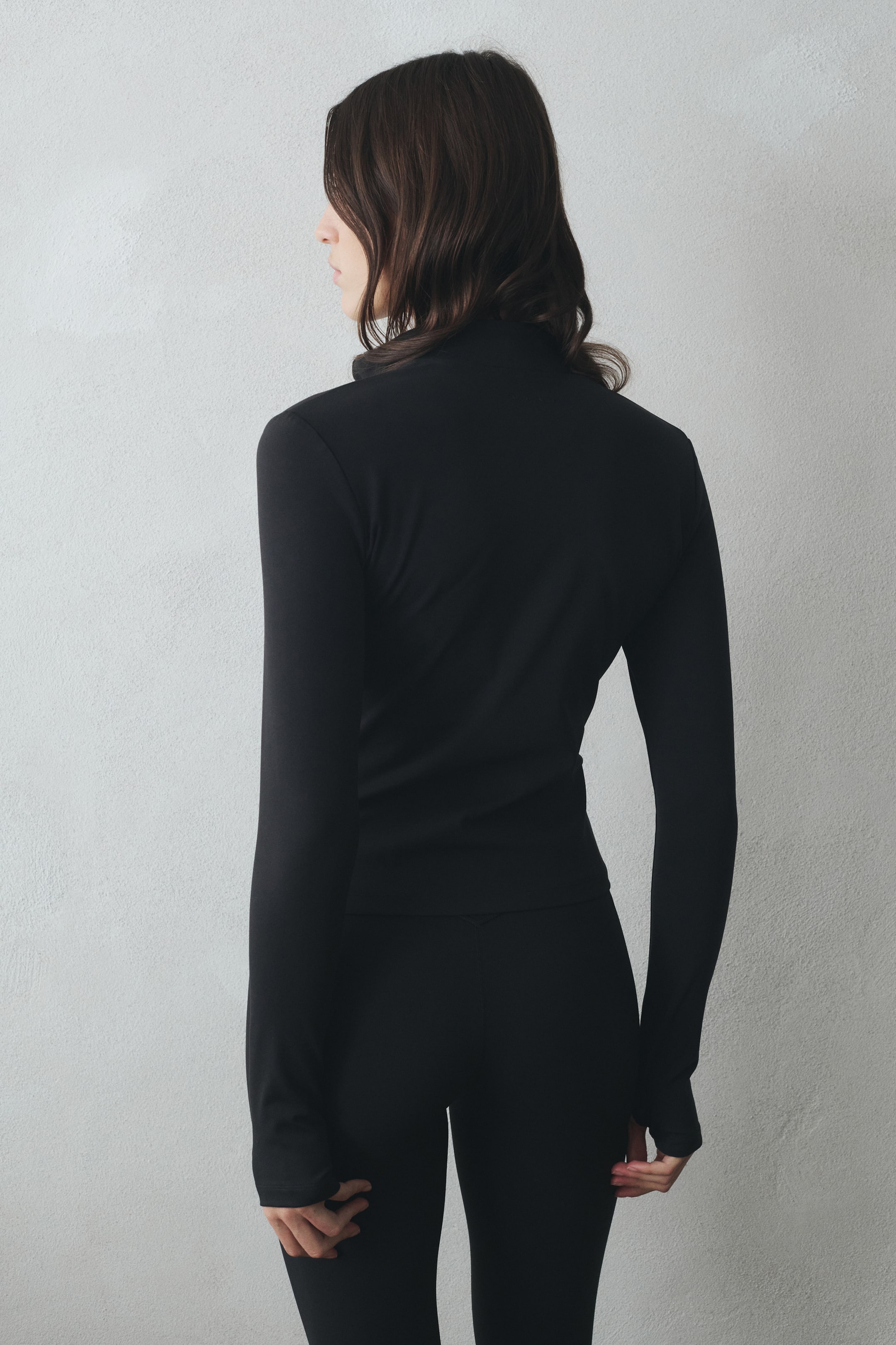 View larger image: Zip-through sports jacket with SoftMove™ - Black - Ladies | H&M 4