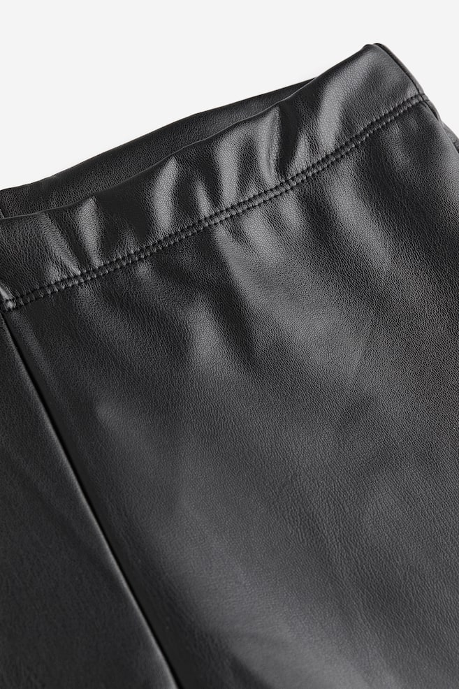 Coated leggings - Black/Dark grey/Washed out - 6