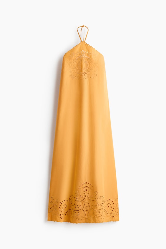 Женские платья H&M Broderie anglaise halterneck dress