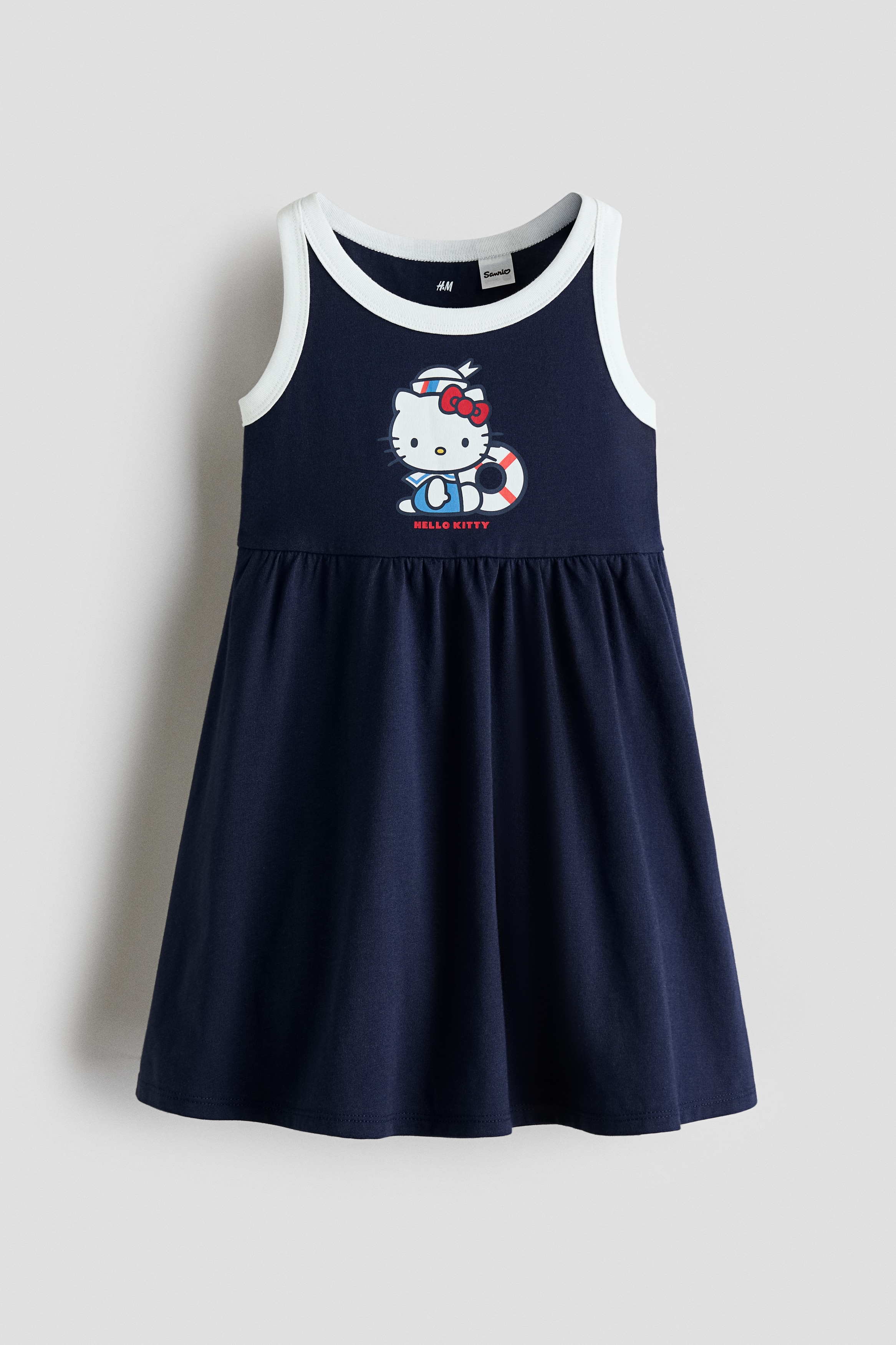 Printed Cotton Dress - Navy blue/Hello Kitty/Light blue/Cinnamoroll