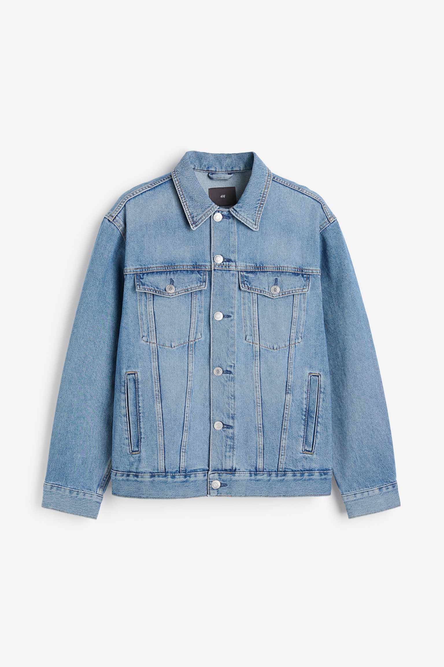 Relaxed Fit Denim jacket - Denim blue/Dark denim grey - 2