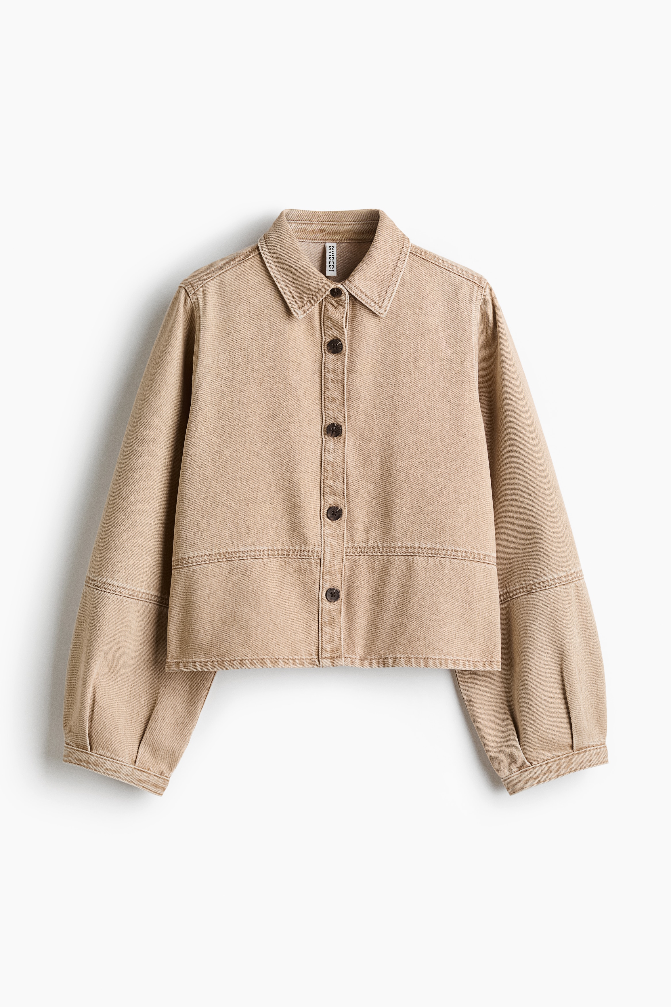 Denim Shirt - Beige/Denim blue