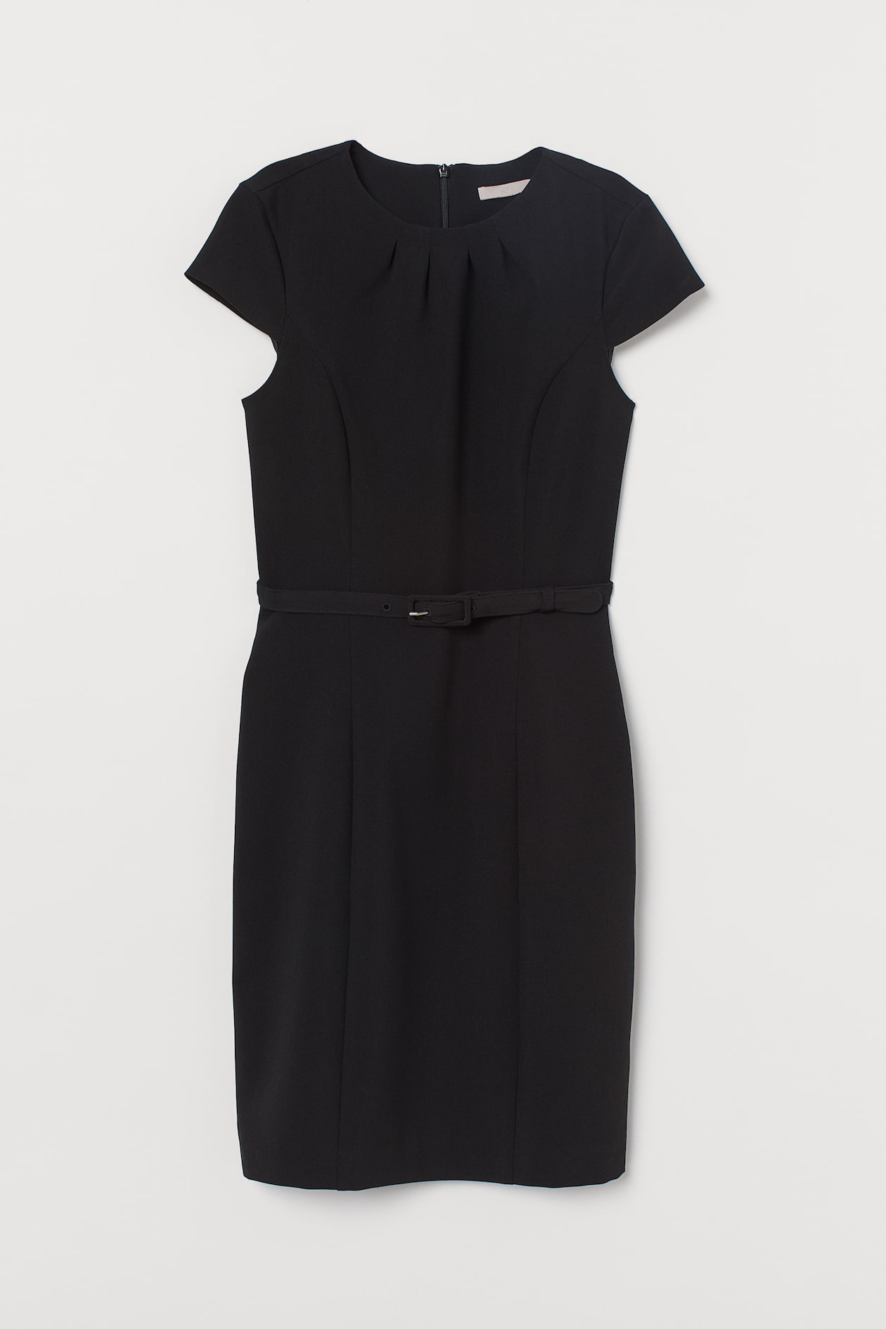 blue dress for baby girl Elegant Maxi Black Shirt Dress with Vegan Leather Belt – Clothes By Locker  Room main image 1