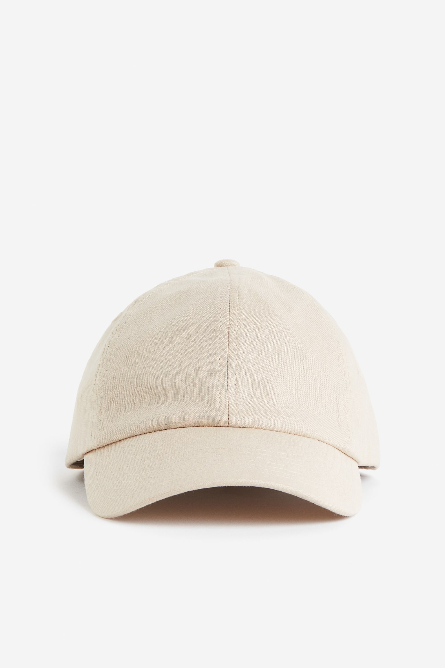 Linen cap - Light beige/Rust red/Light khaki green - 1