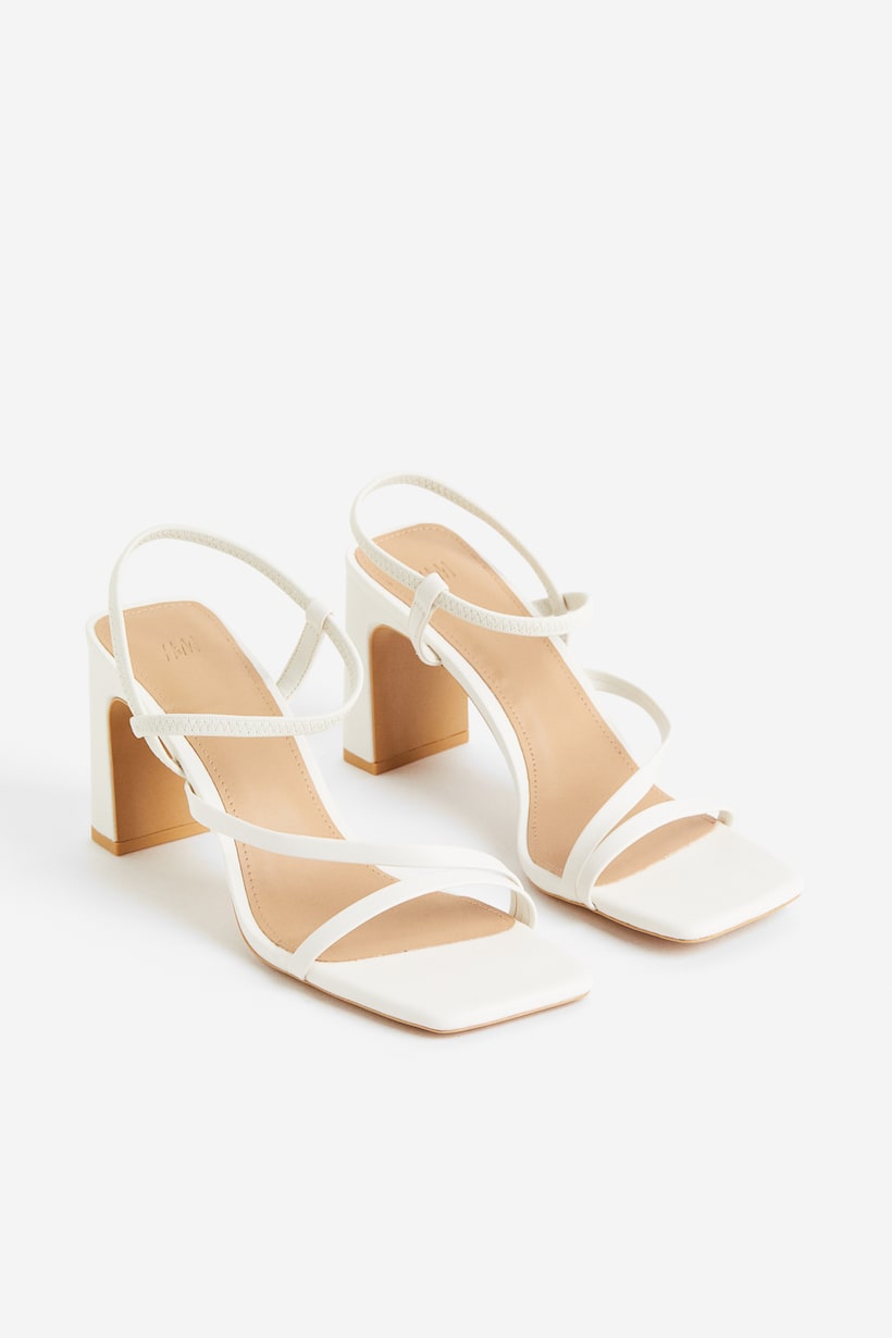 Heeled sandals - High heel - White - Ladies | H&M GB