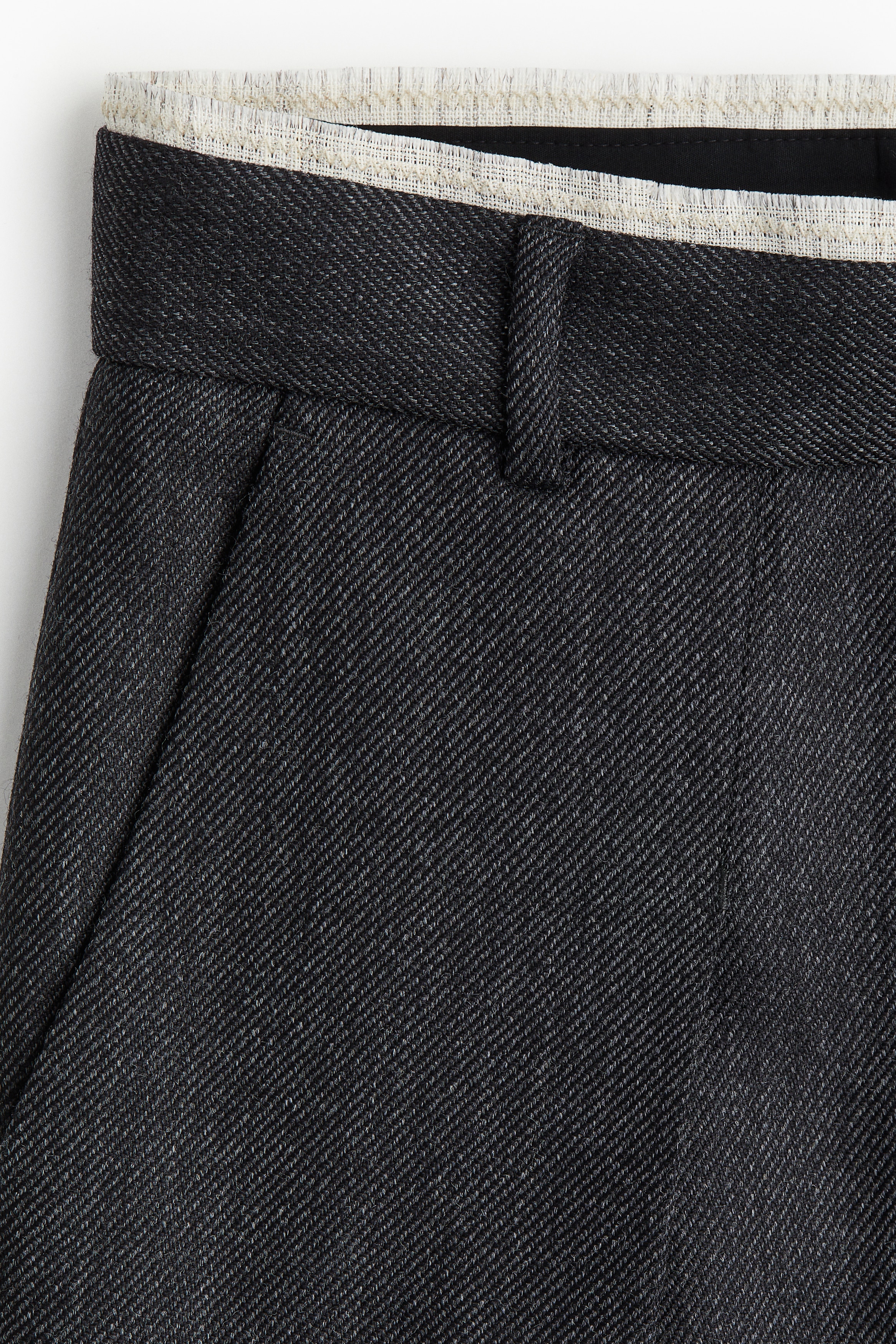 Tailored wool trousers