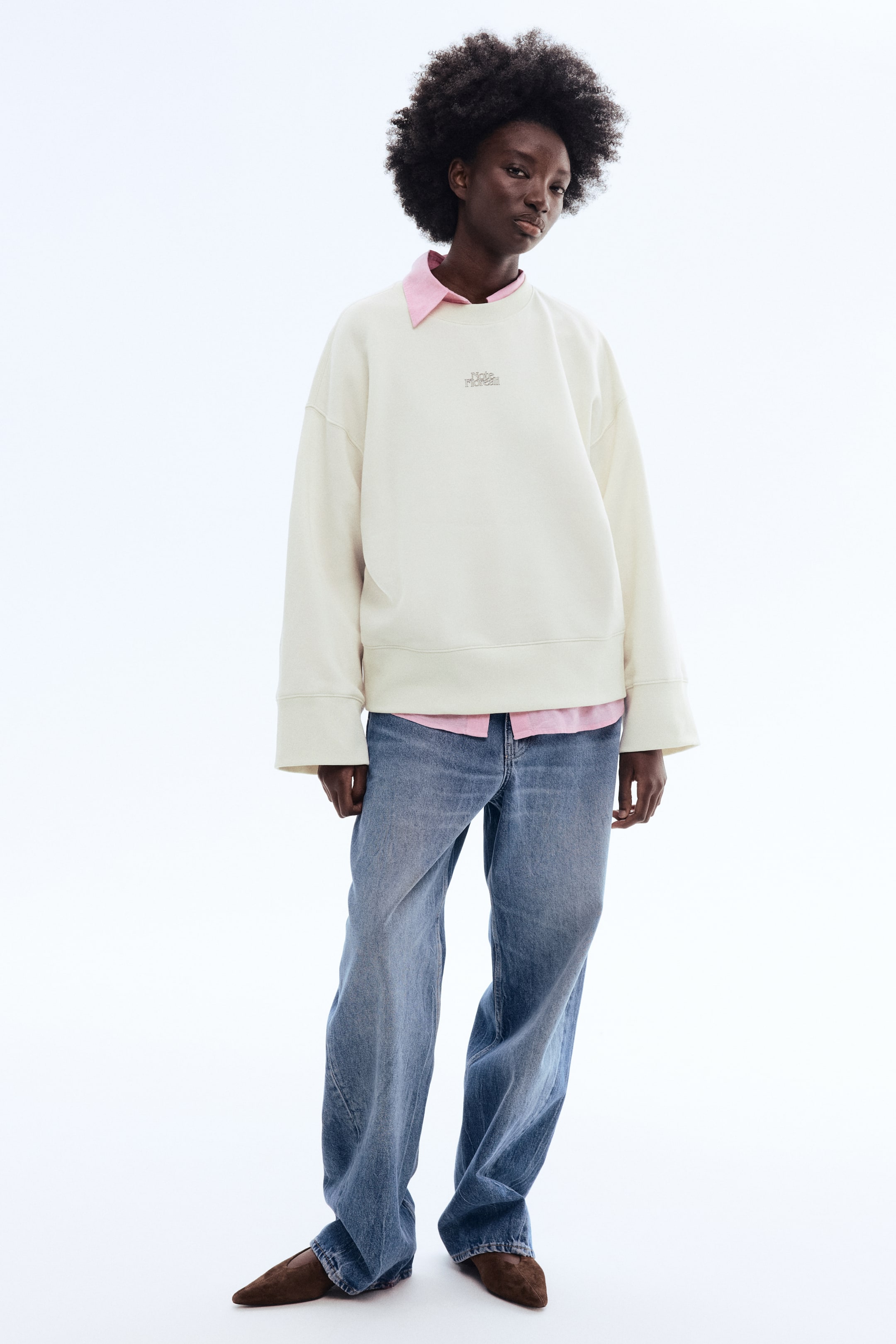 Женские худи H&M Printed Sweatshirt — фото 6