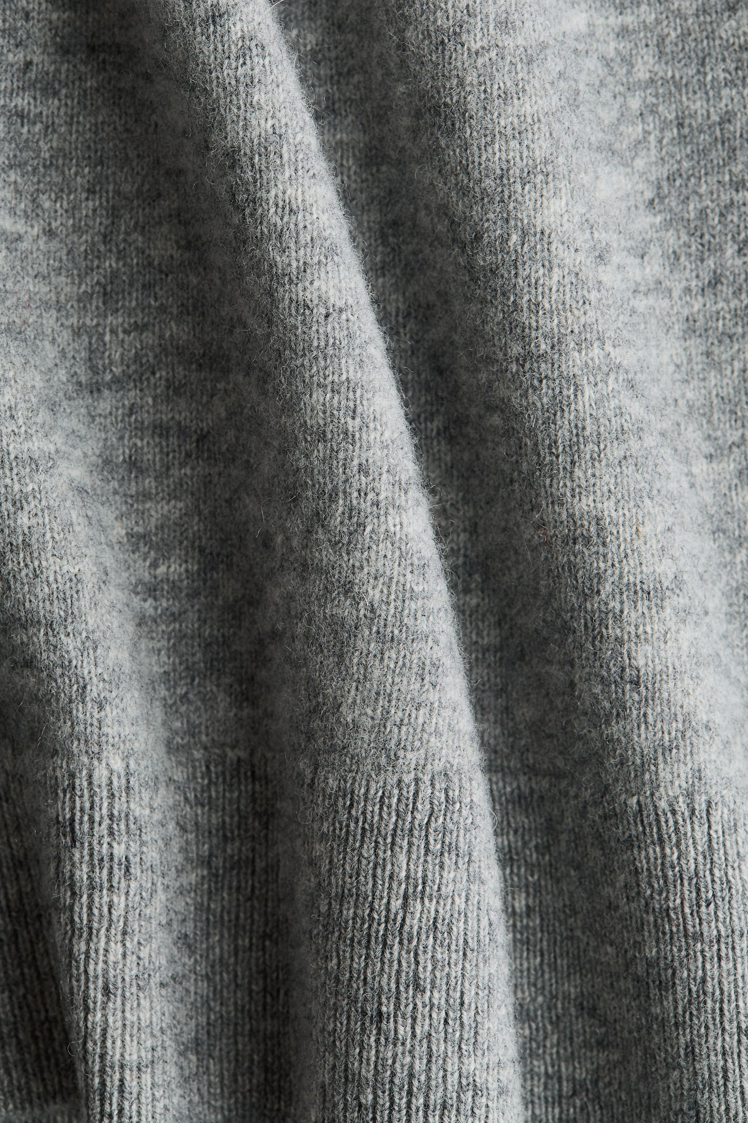 Женский топ H&M Short-Sleeved Wool Top, цвет: Серый меланжевый — фото 5