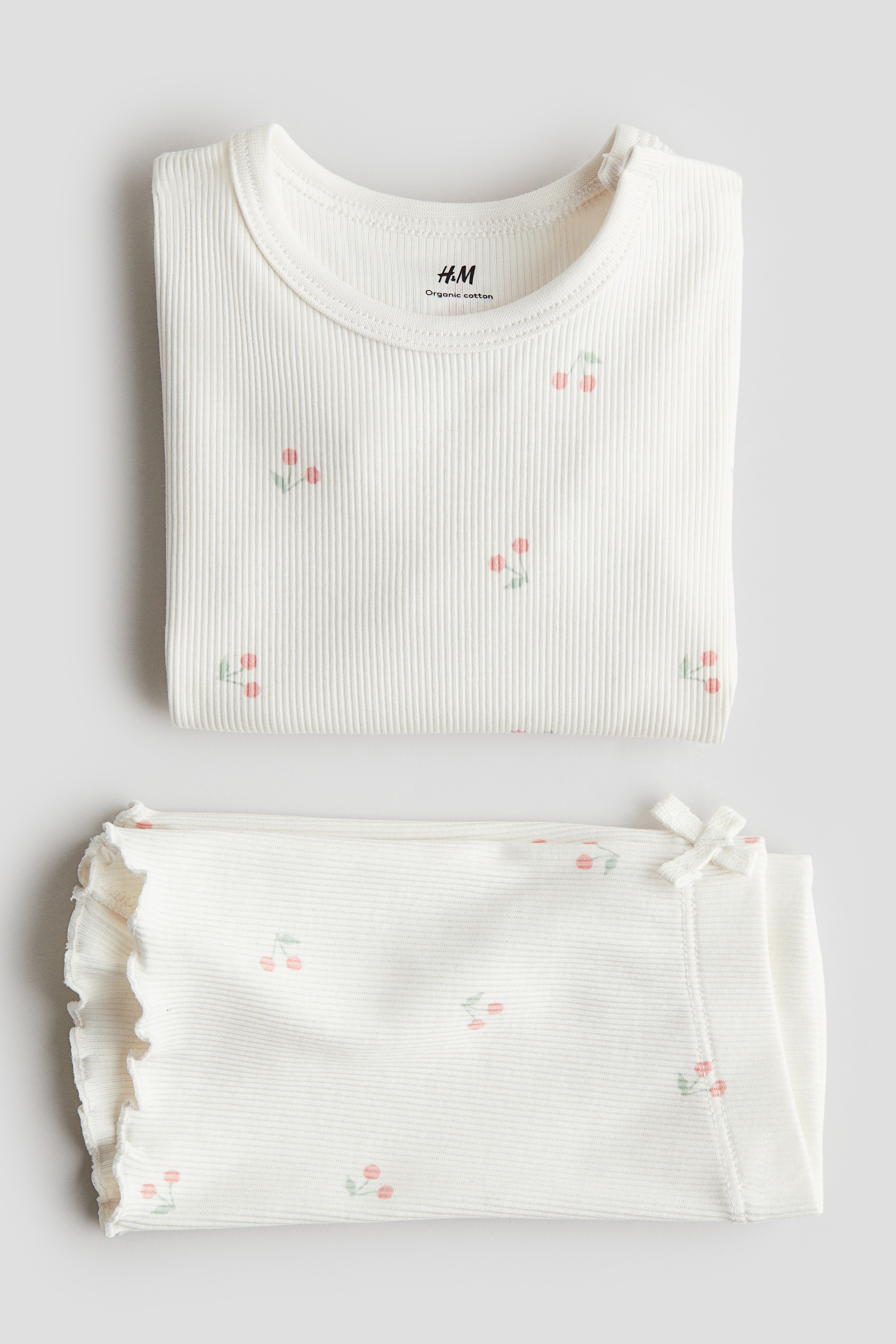 2-piece Ribbed Cotton Set by H&M