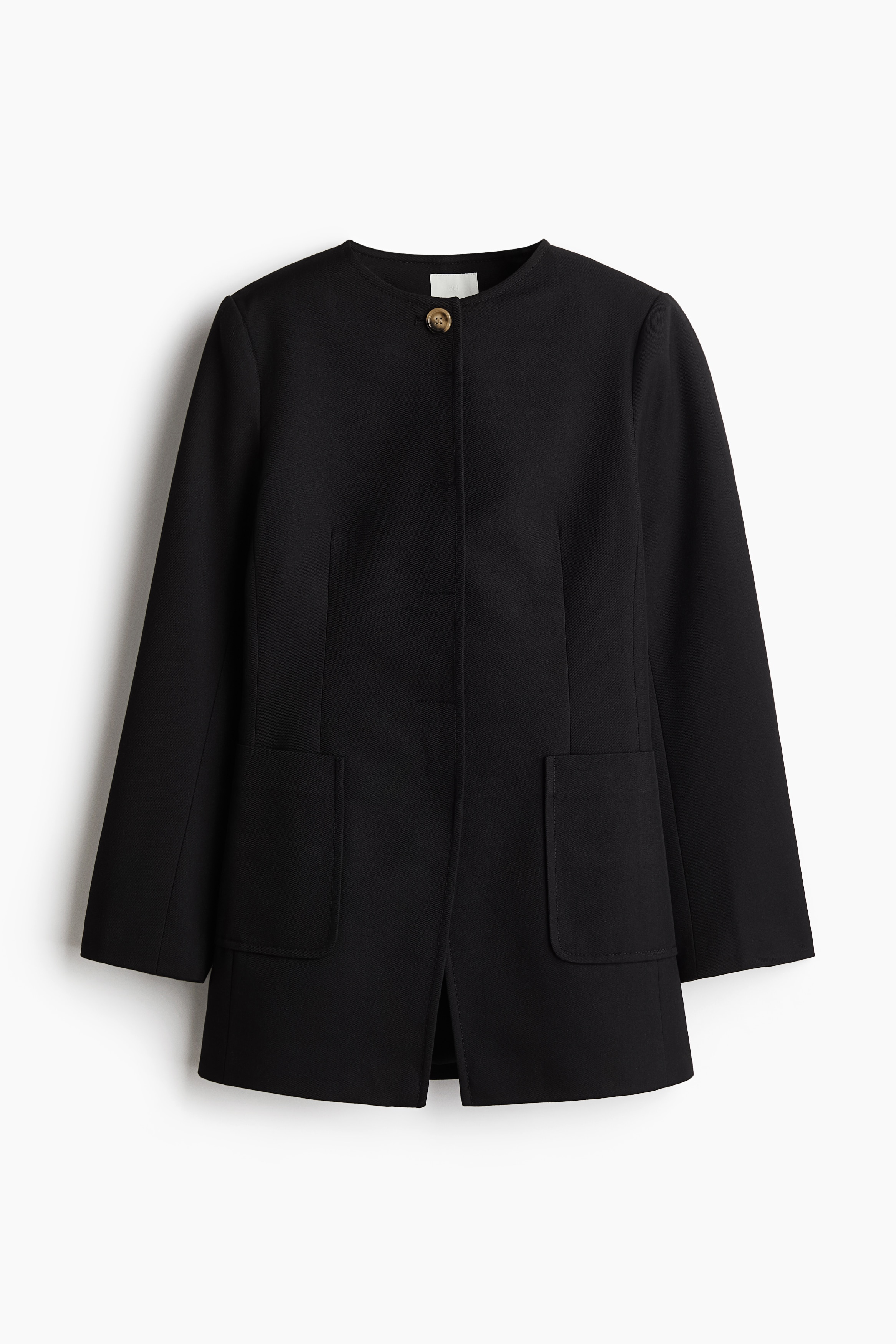 피티드 재킷 - 블랙/라이트 베이지