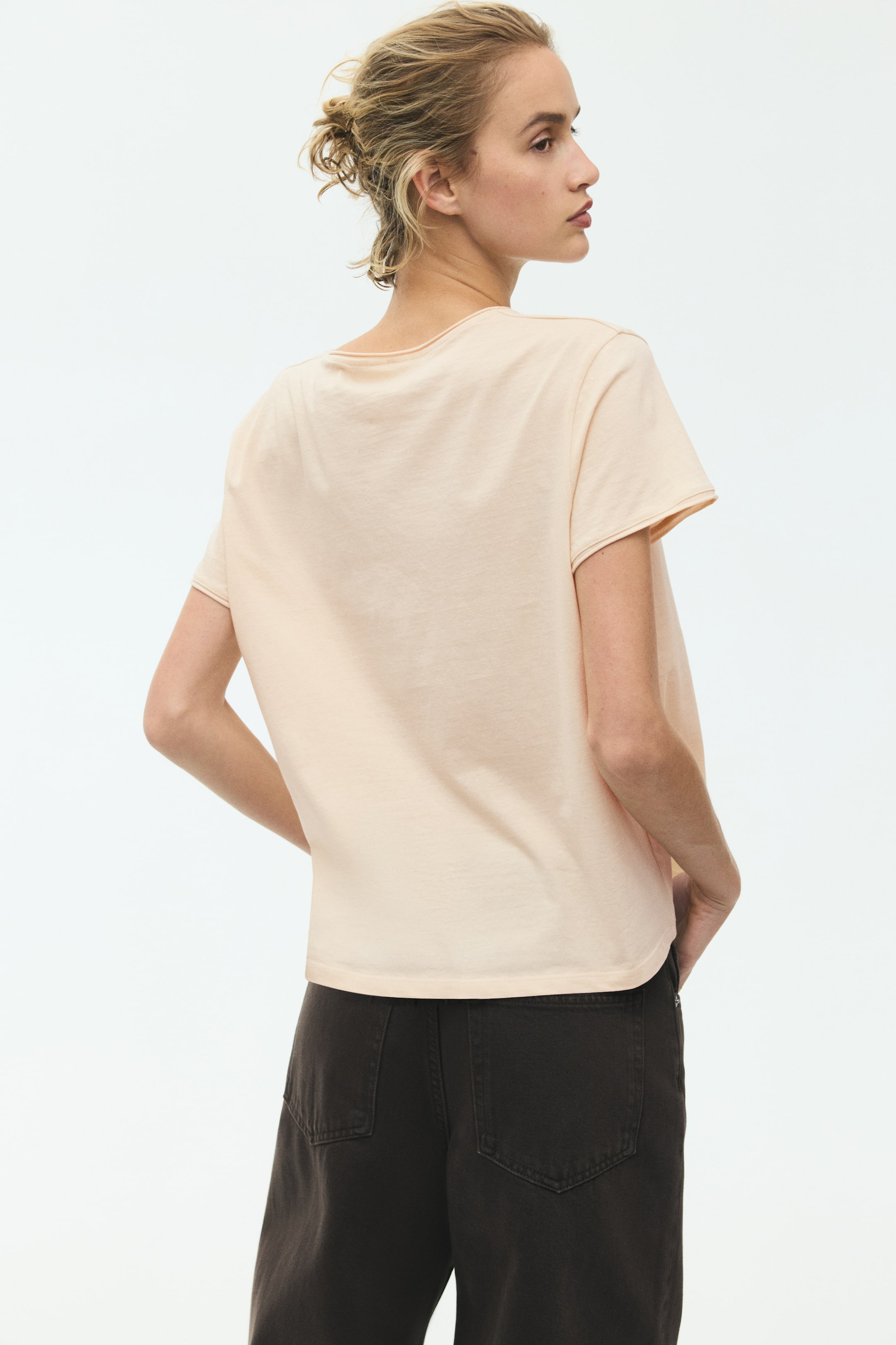 Rolled-Edge T-Shirt