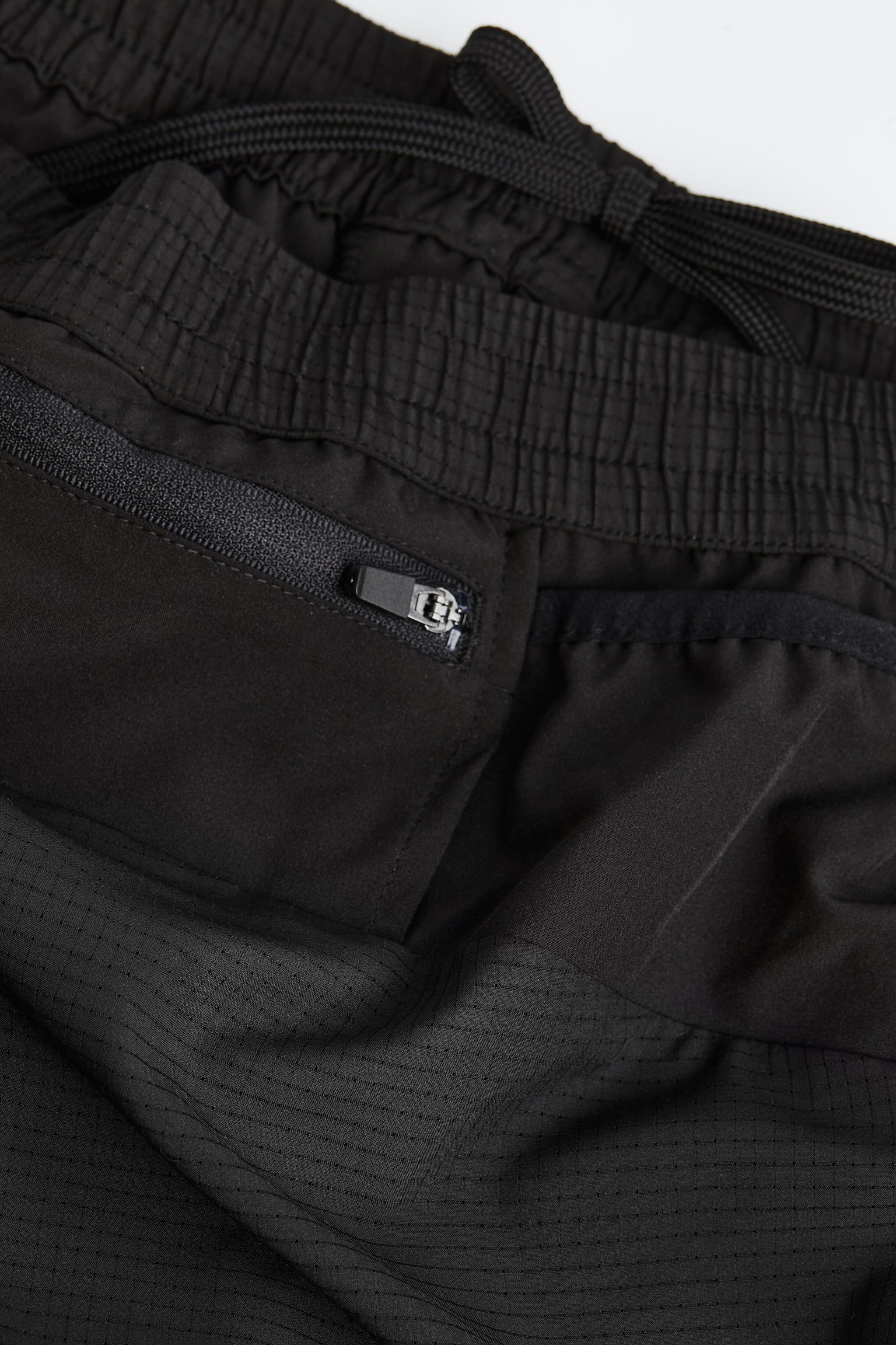 Short running shorts in DryMove™ - Black/Bright blue - 3