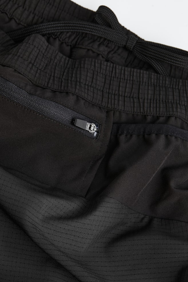 Shorts da running con tasca decorativa in DryMove™ - Nero/Blu acceso/Verde kaki scuro - 3