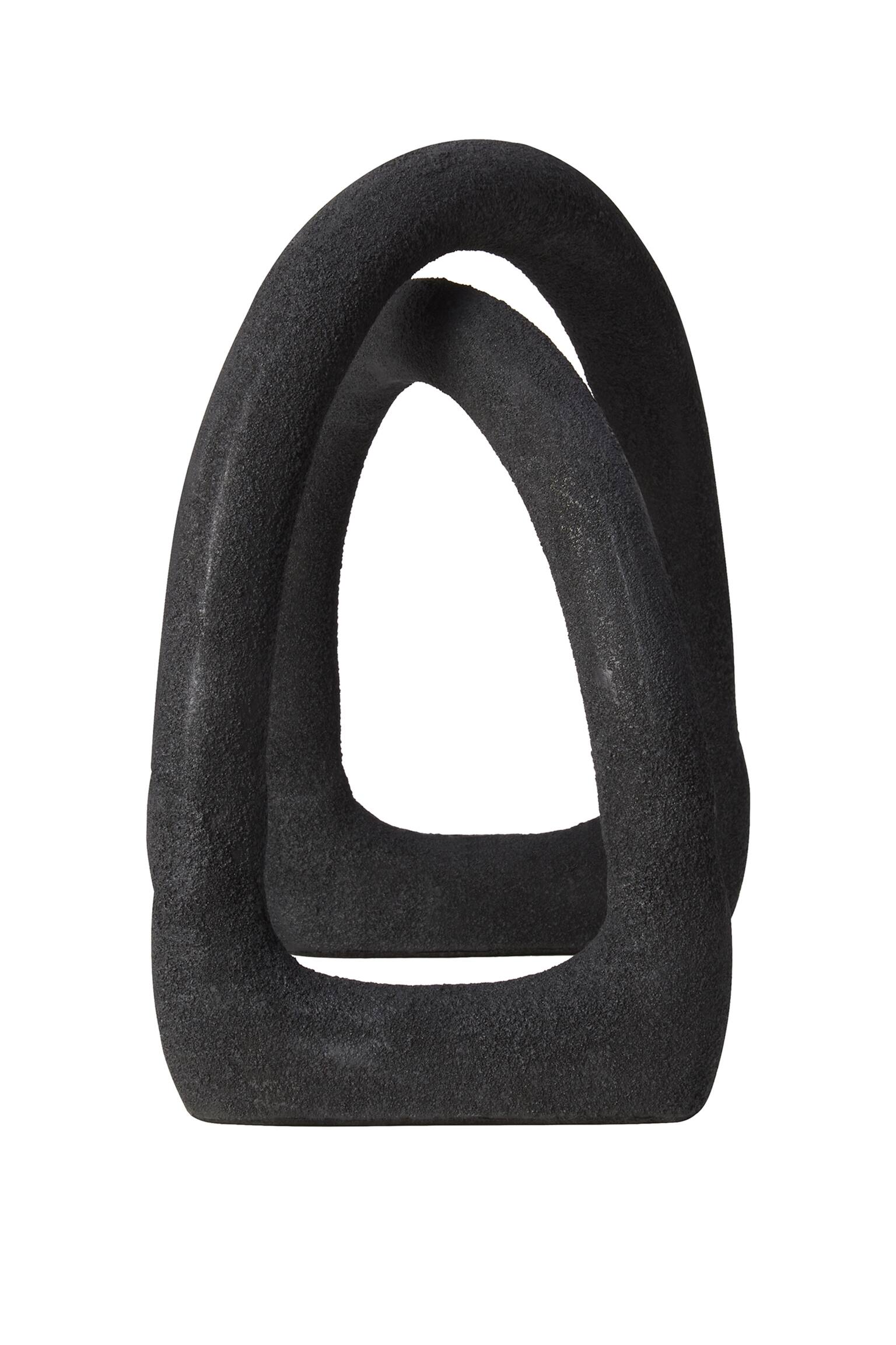 Deriva Textured Sculpture - Black - 6