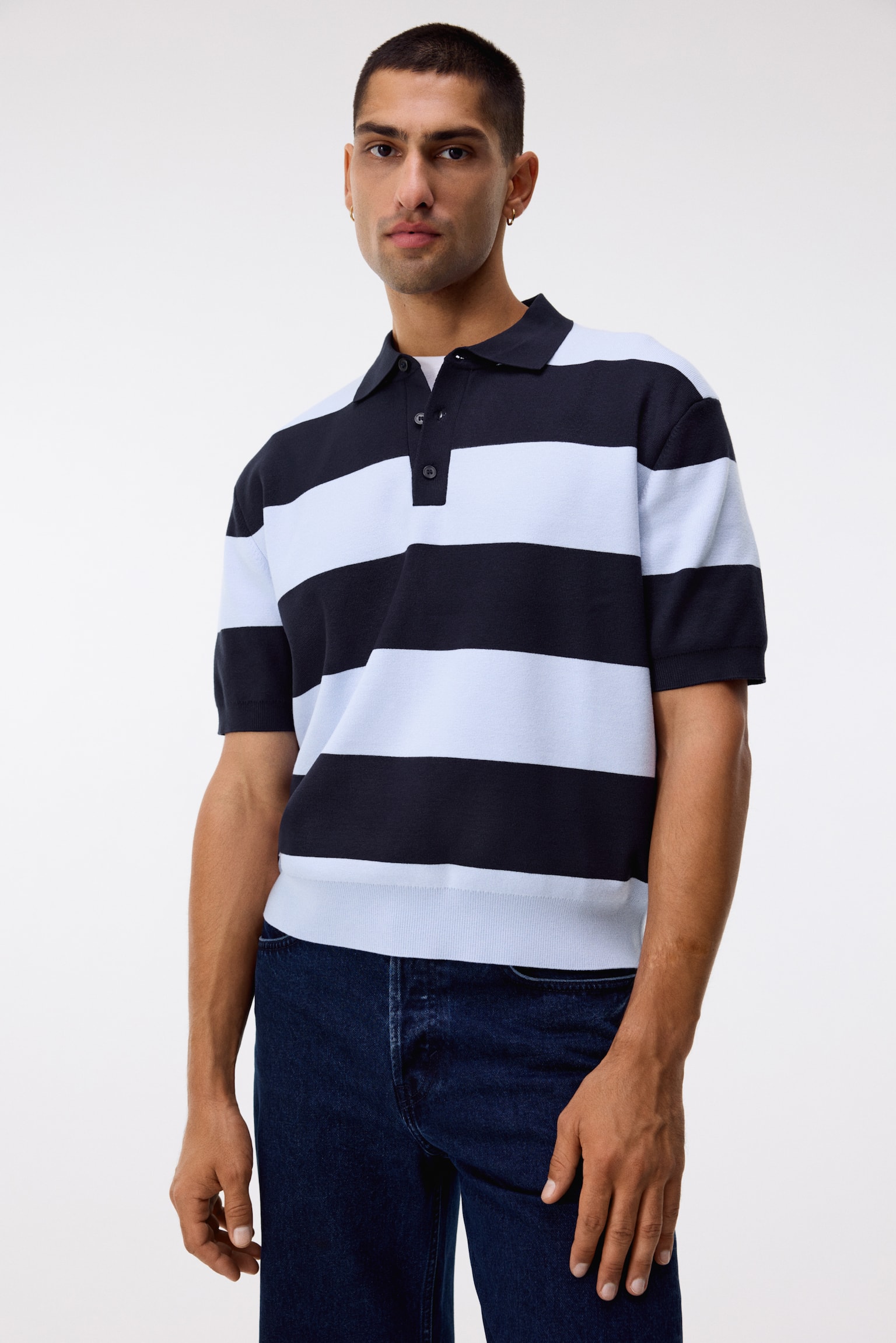 Regular Fit Polo shirt - Navy blue/Striped/亮紅色/條紋/Burgundy/Striped - 2