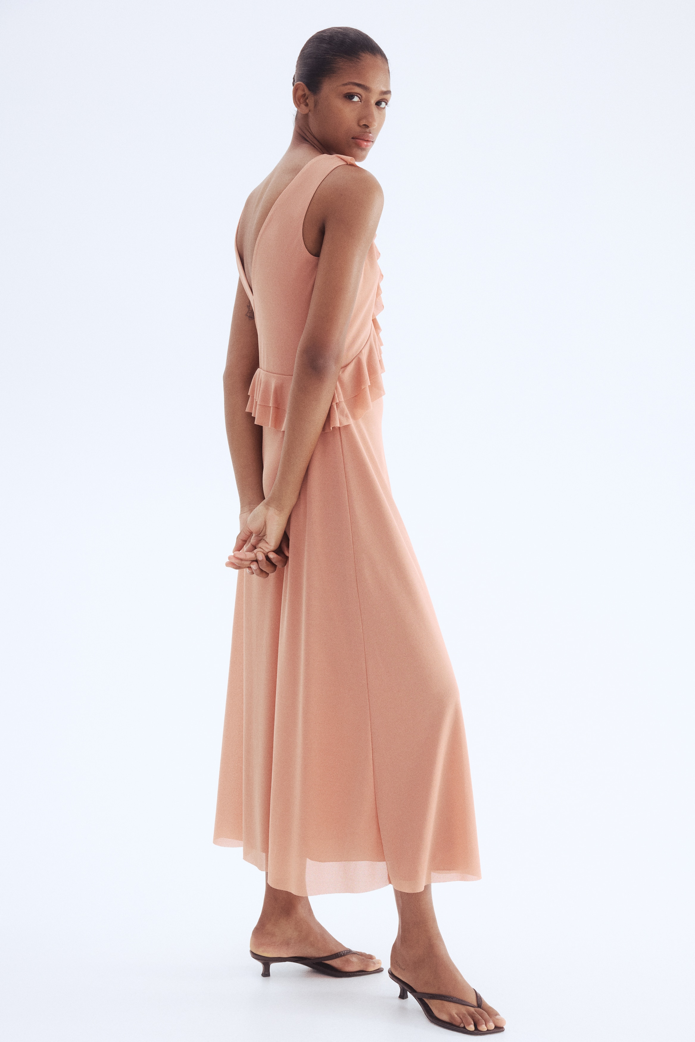 Women's Orange Maxi Dresses | Long-Sleeve, Floral, Bodycon & Satin | H&M
