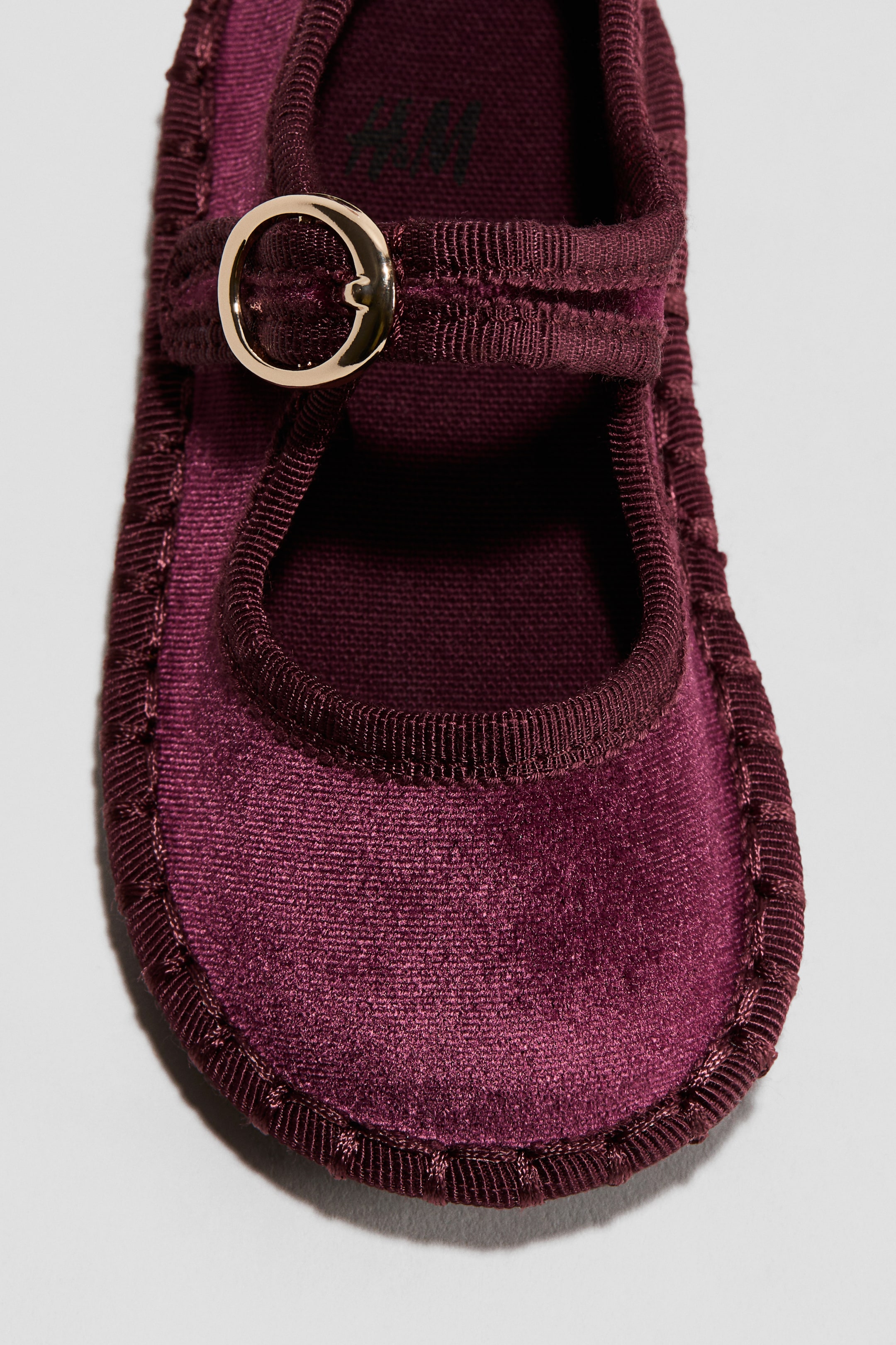 Agrandir l'image: Ballerines en velours - Rouge foncé - ENFANT | H&M FR 3