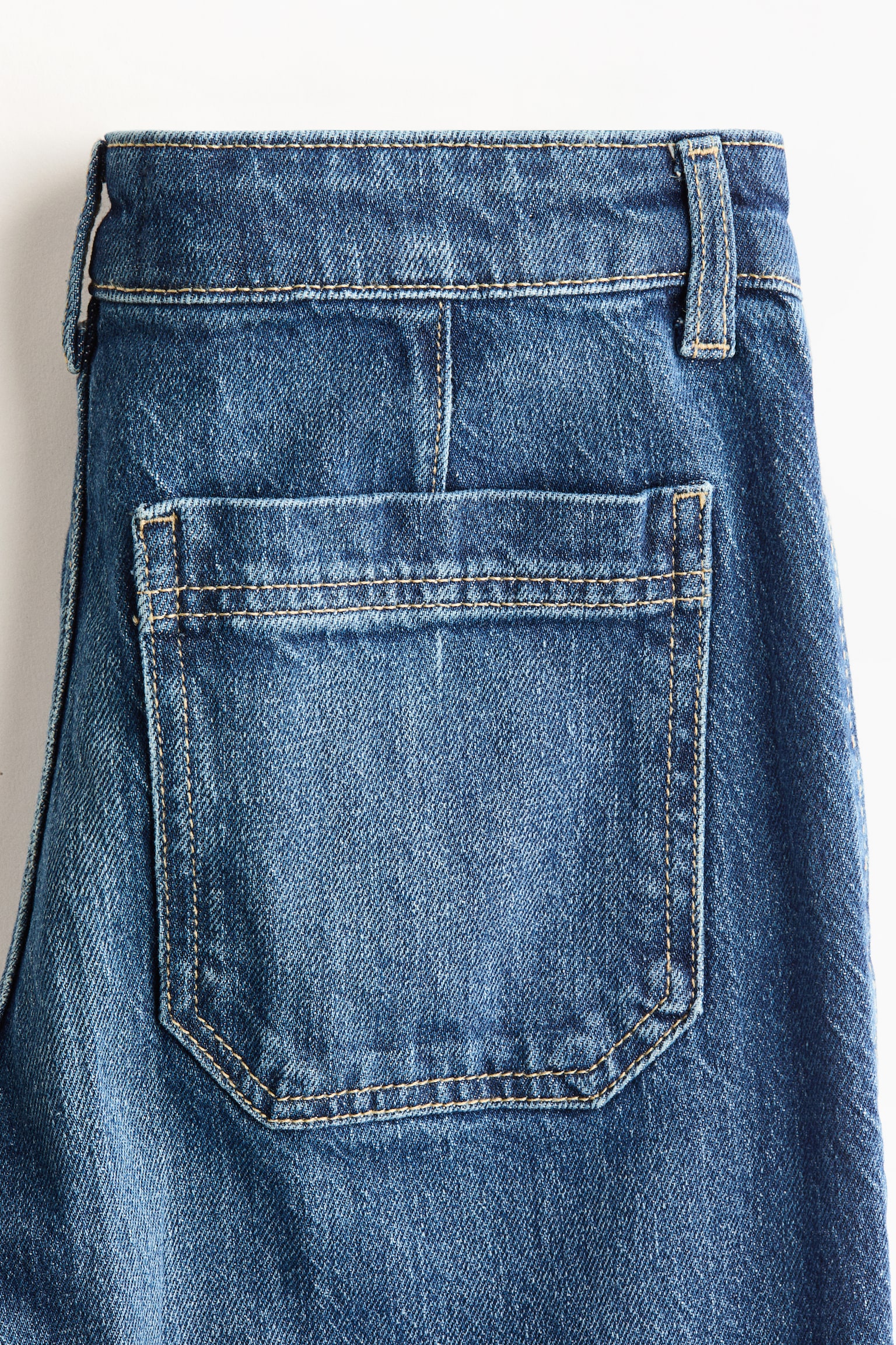 Wide High Jeans - Dark denim blue/Light red/Light denim blue/White/Navy denim blue/Dark brown/Powder pink - 5