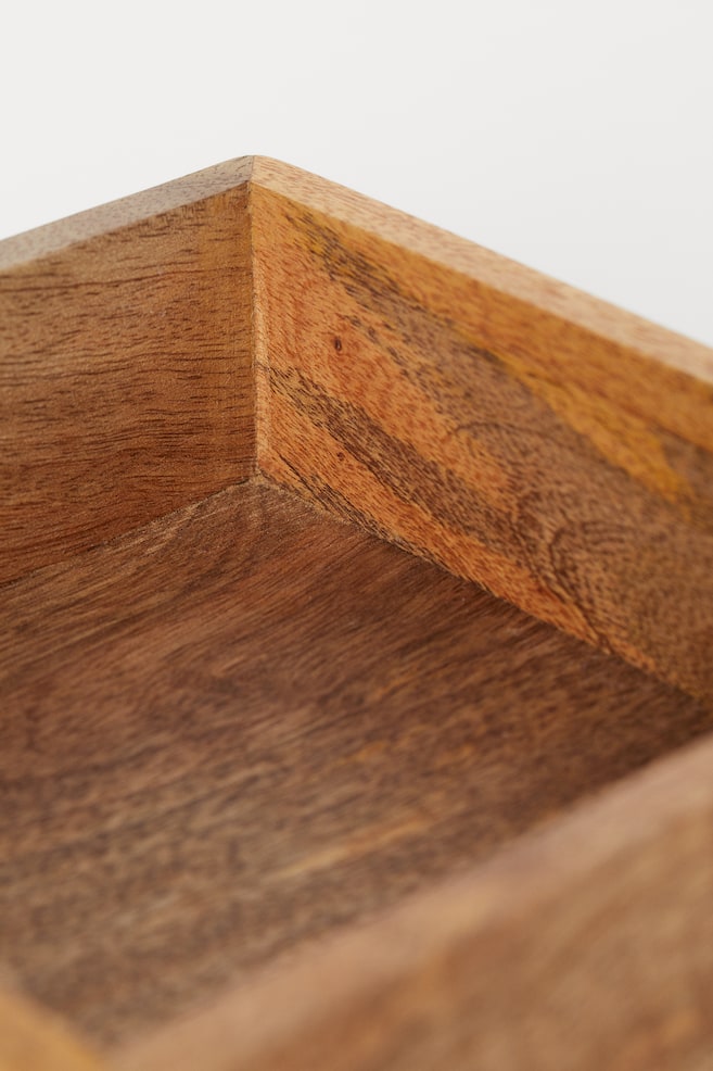 Wooden tray - Beige/Mango wood/Black - 2