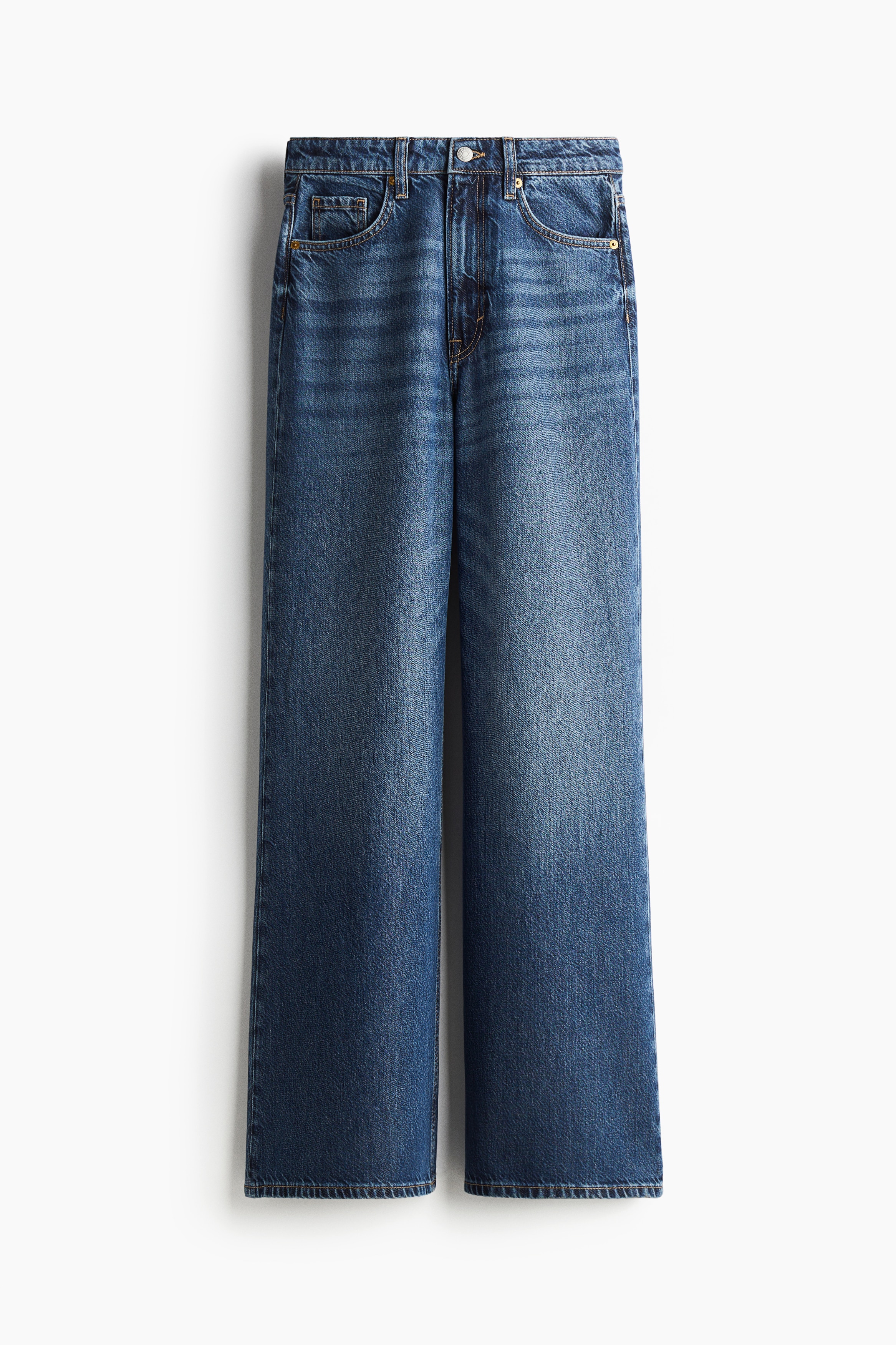 Feather Soft Super Wide Ultra High Jeans - Azul denim escuro/Azul denim escuro
