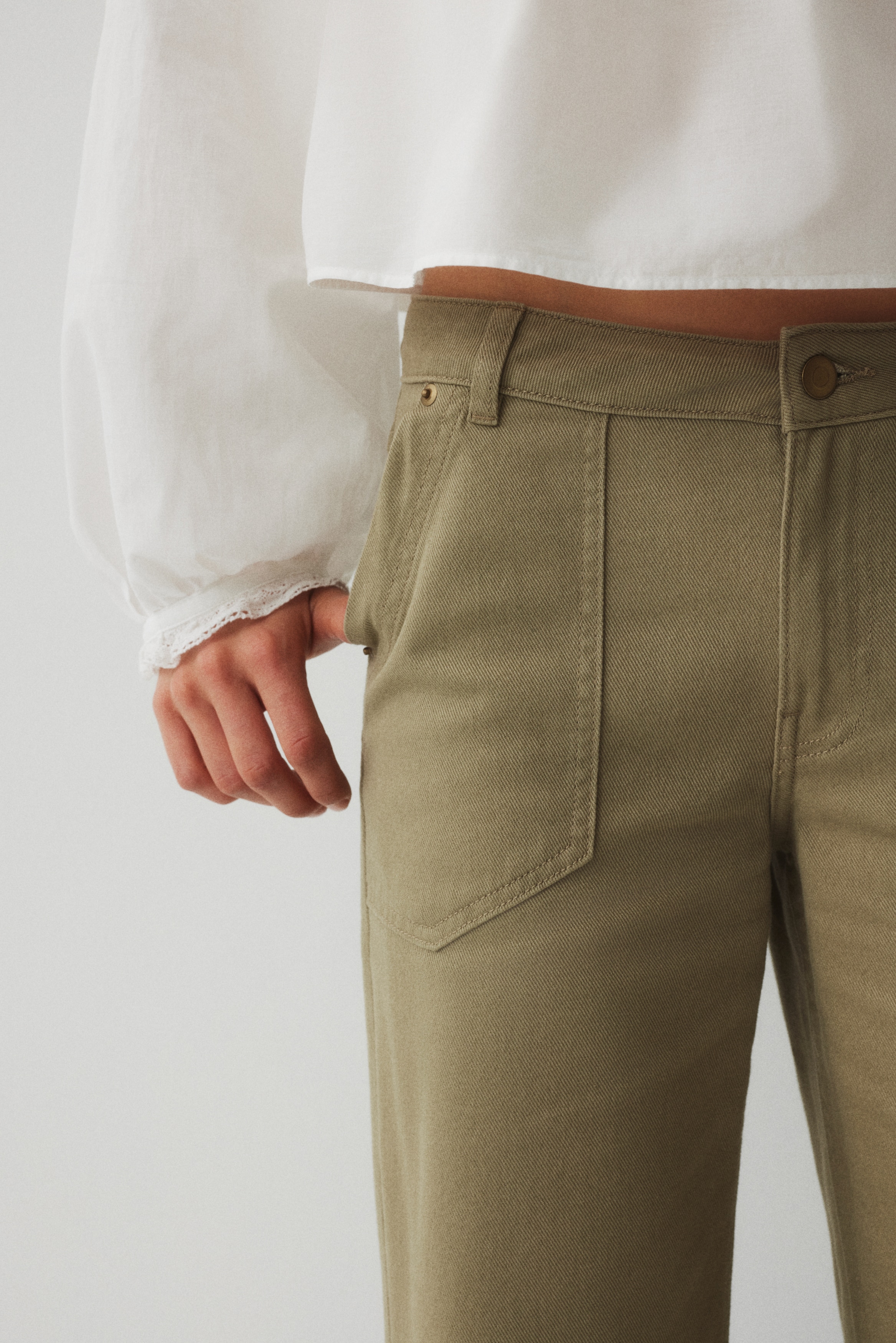 Cotton twill trousers