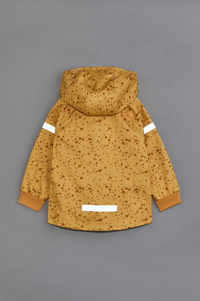 Water-resistant softshell jacket - Yellow/Spotted/Light purple/Block-coloured - 3