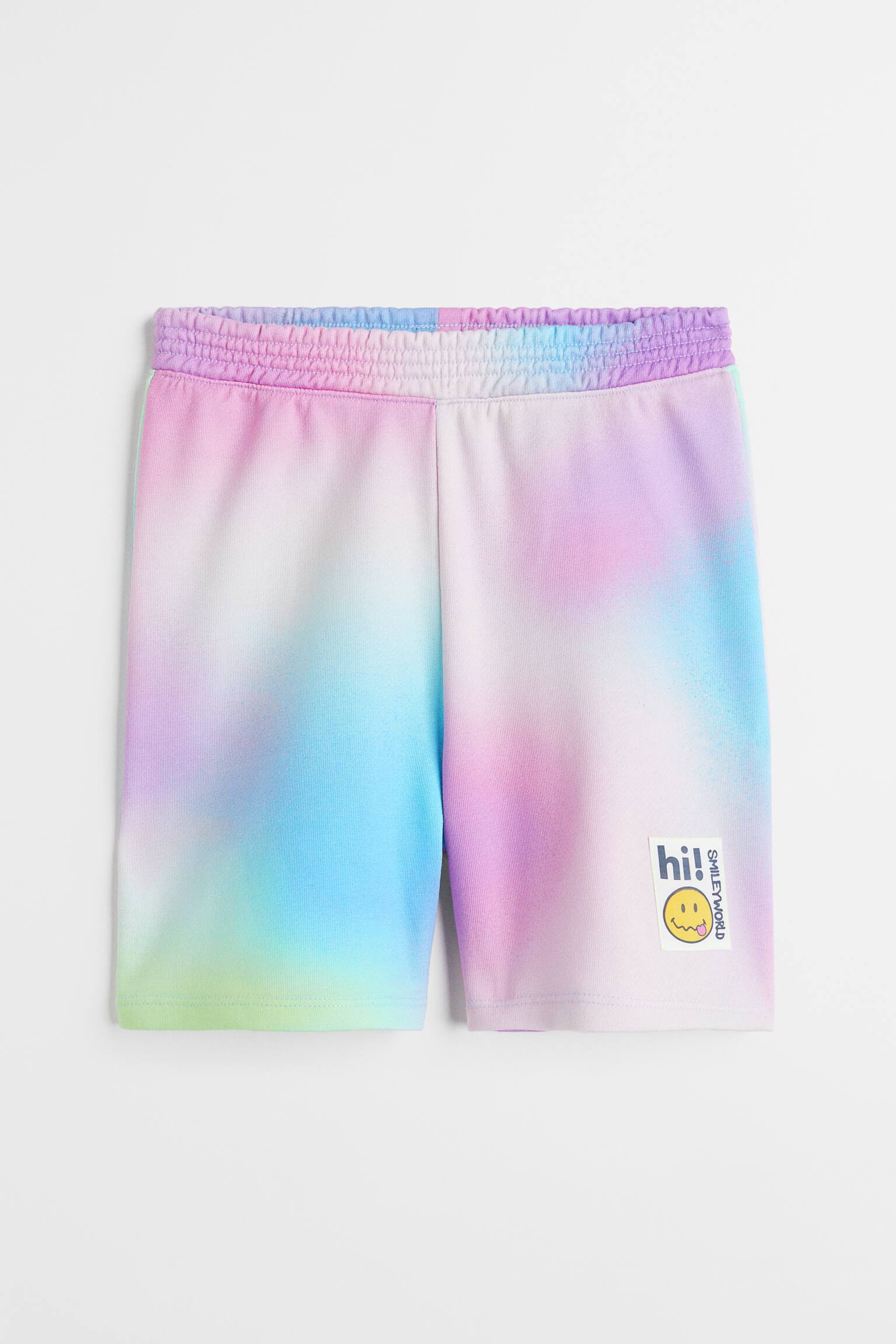 Appliqué Sweat Shorts - Pink/SmileyWorld - 1