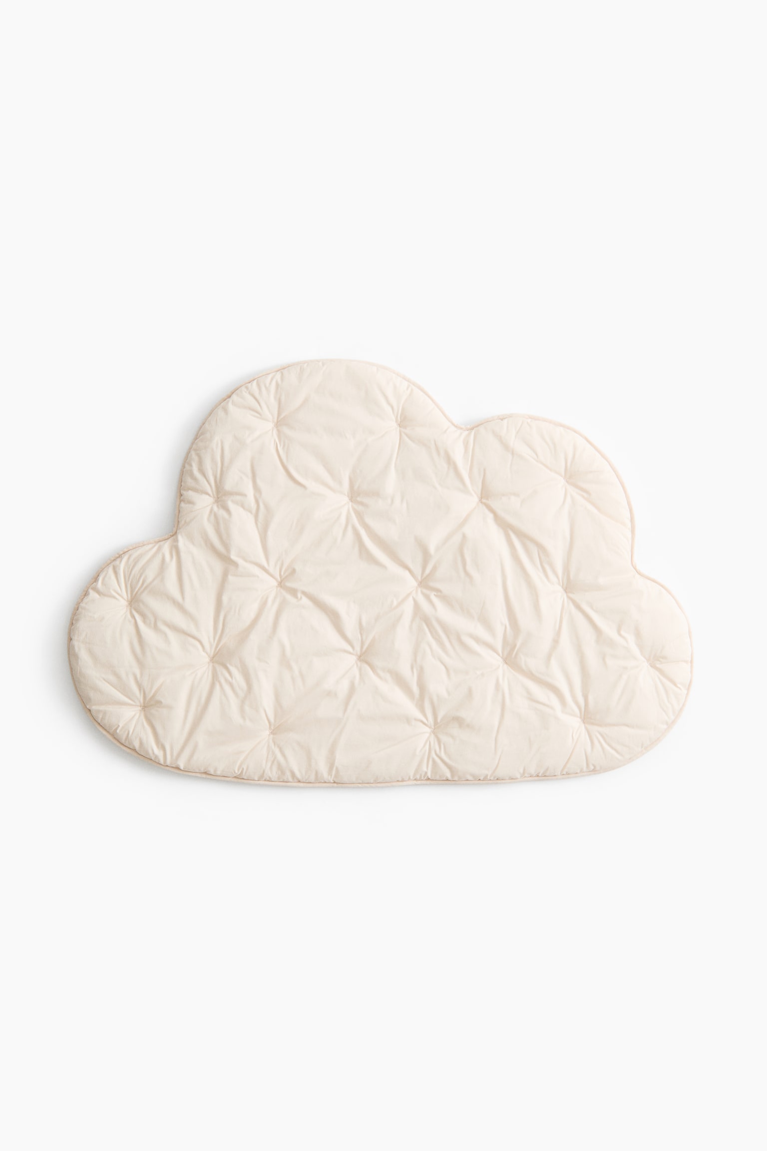 Cloud-shaped cotton baby mat - Cream