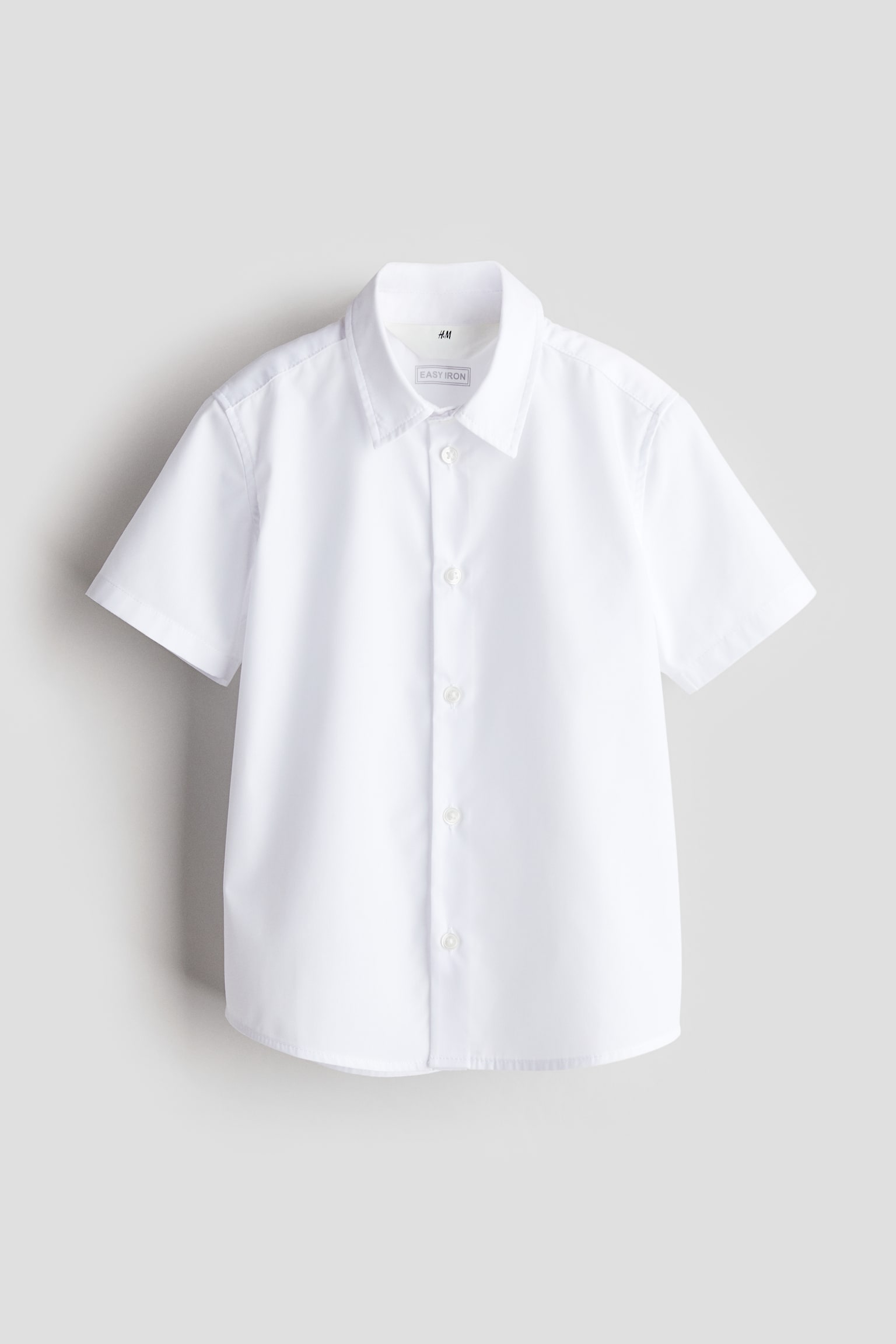 Easy Iron Shirt - White/Light blue/Check - 1