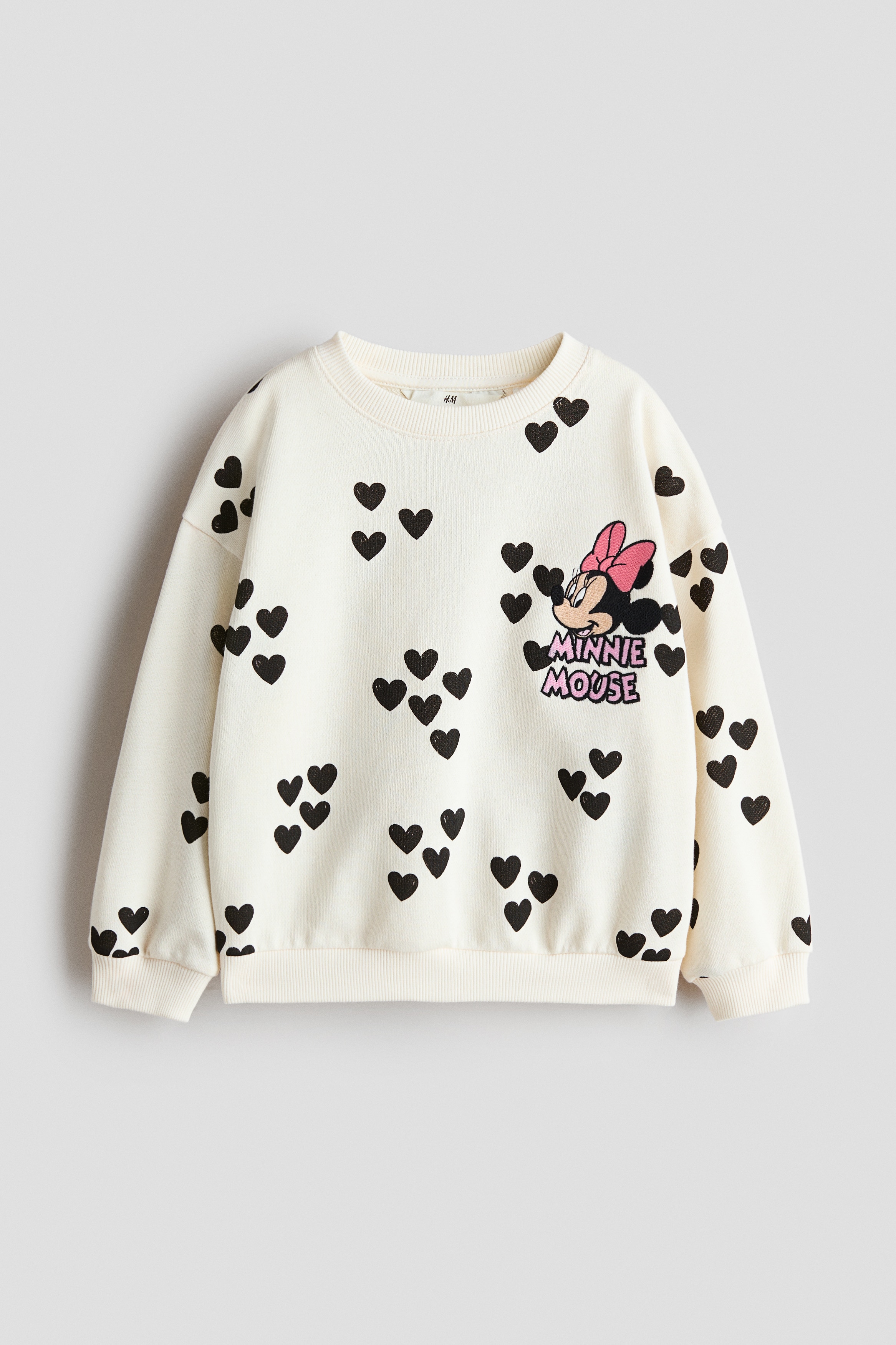 Cream/Minnie Mouse Sweatshirt with Motif for kids | H&M US