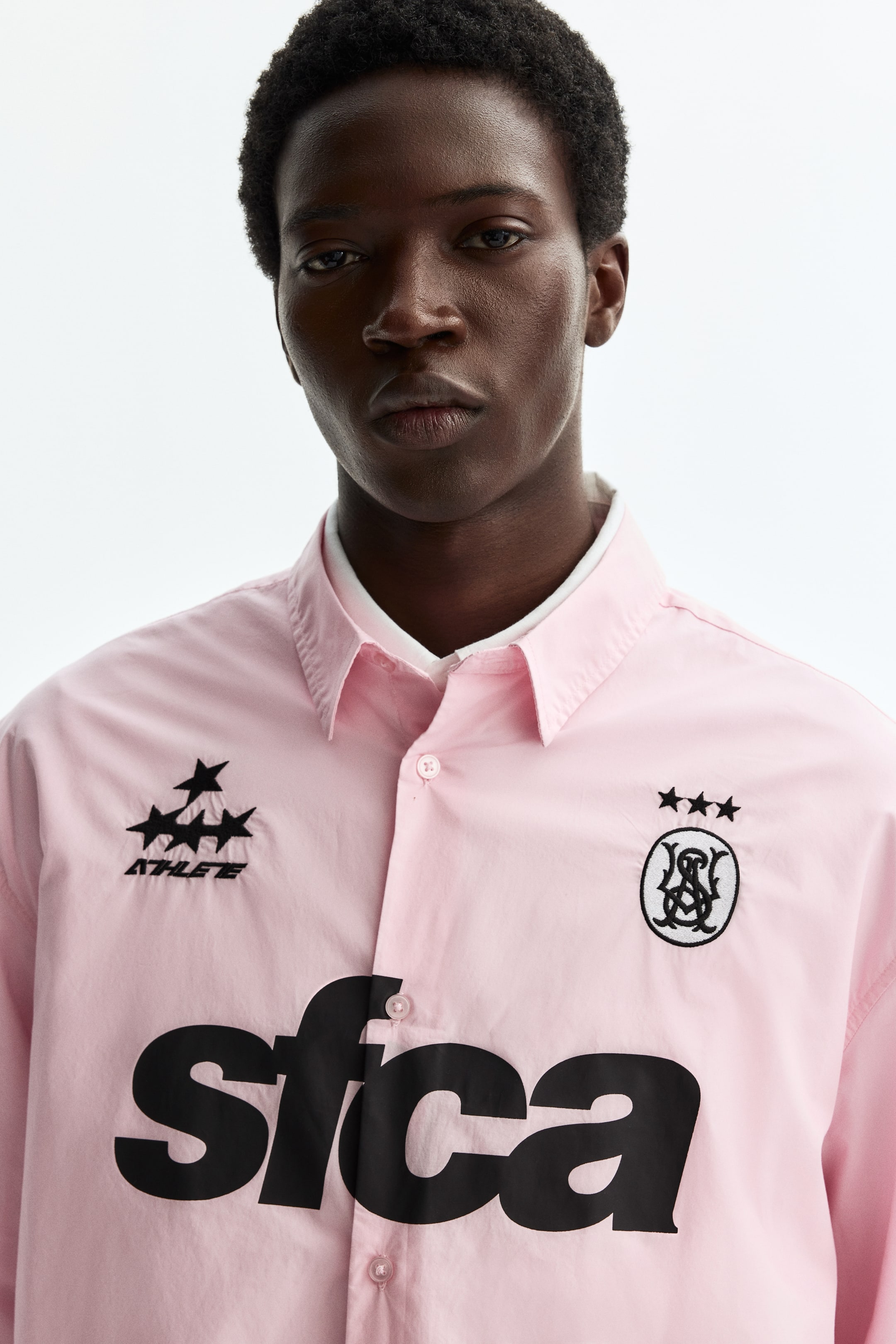 Chemise imprimée décontractée en popeline de coton