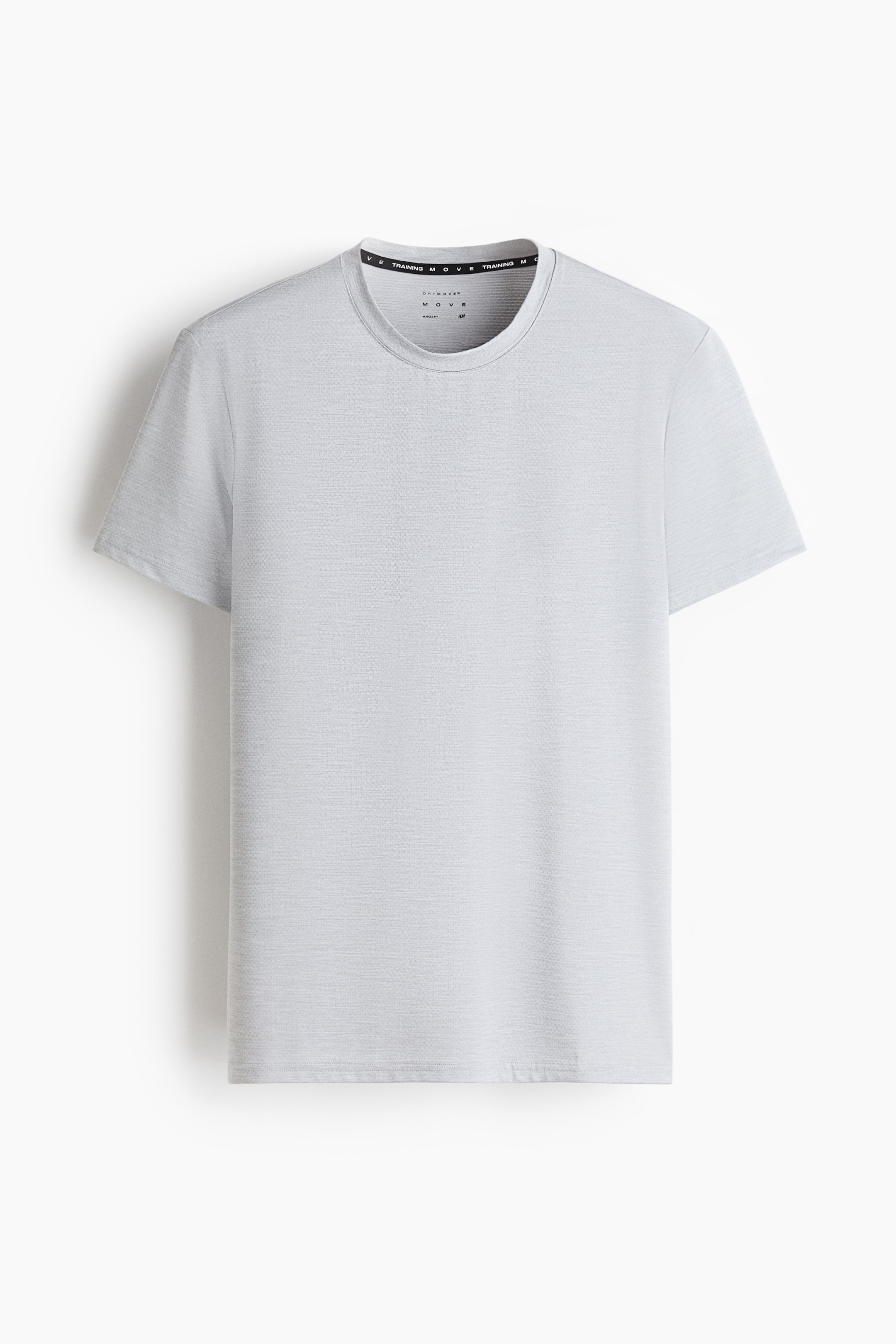 Agrandir l'image: T-shirt de sport Muscle Fit DryMove™ - Grijs gemêleerd - HOMME | H&M BE 1