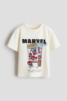 T-shirt i bomull med tryck