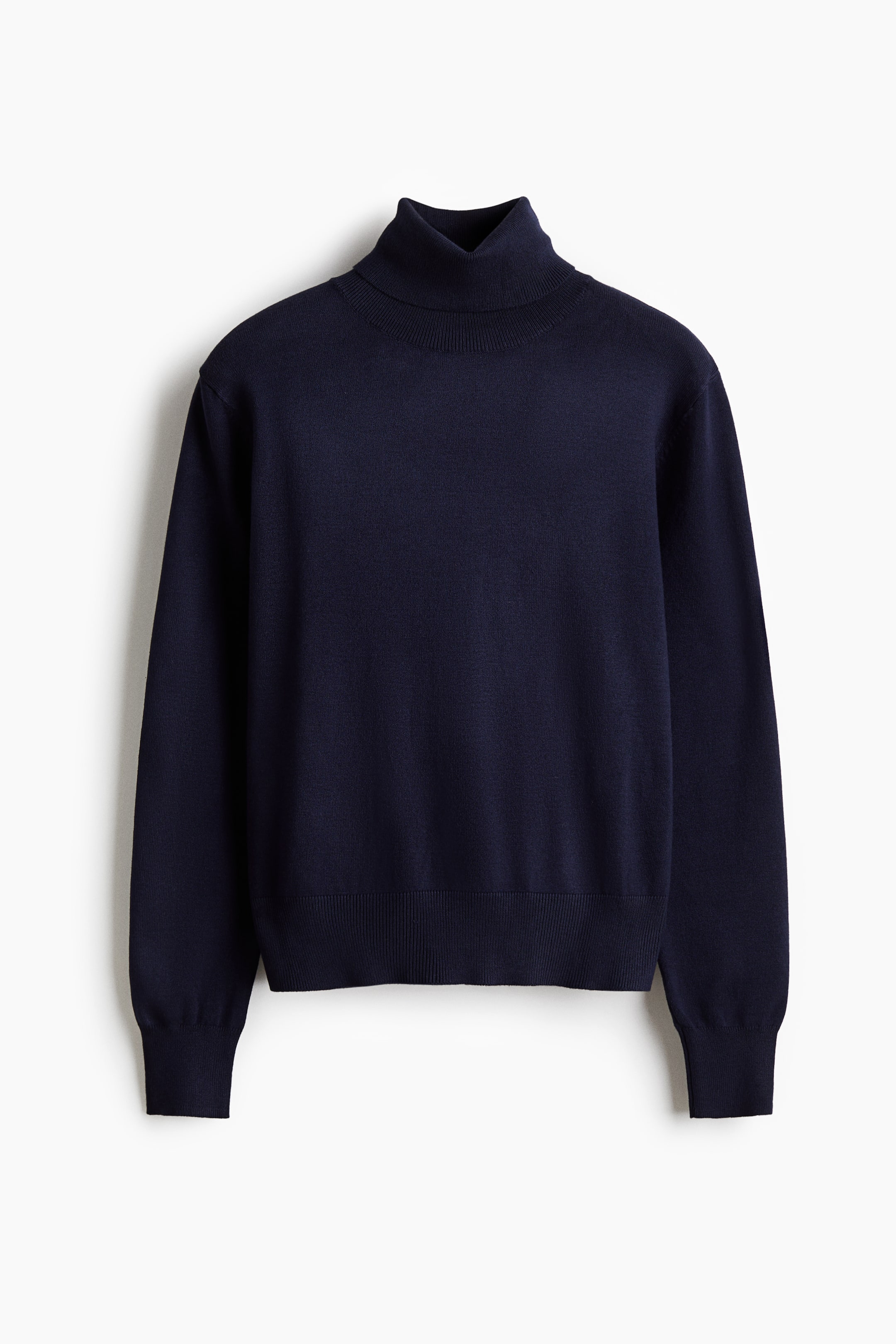 View larger image: Polo-neck jumper - Navy blue - Ladies | H&M HK 6