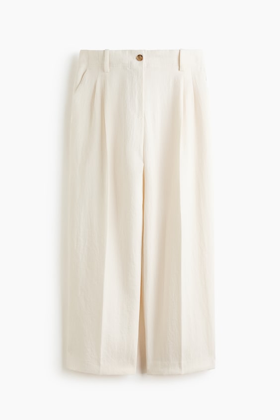 Женские брюки H&M Ankle-Length Twill Pants