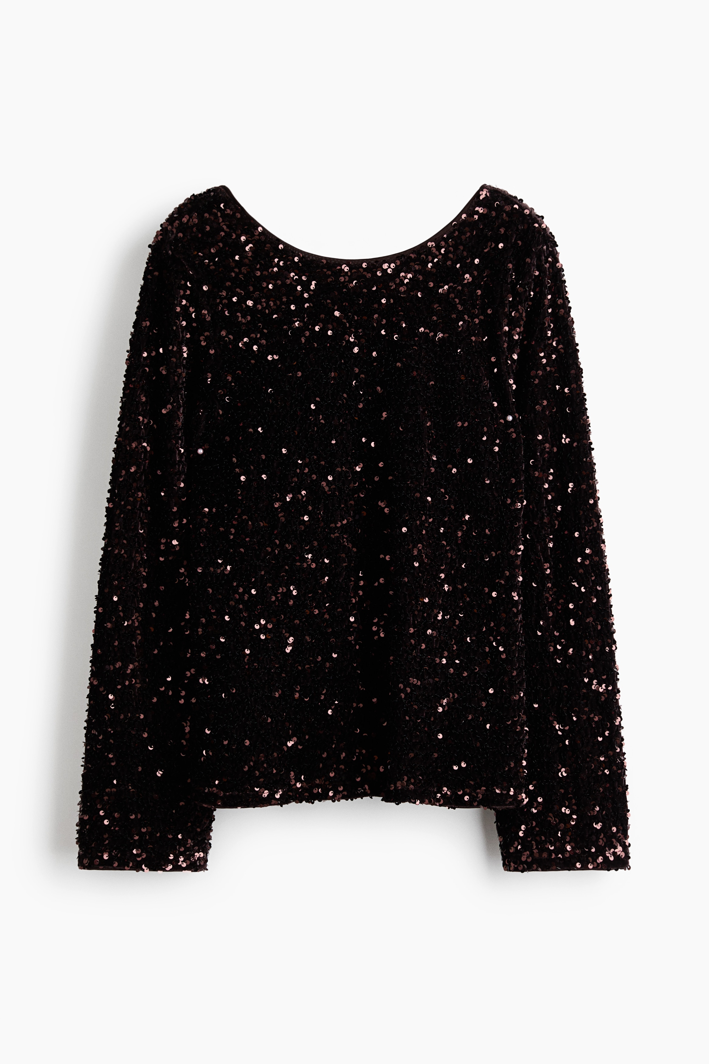 Sequined top - Dark brown