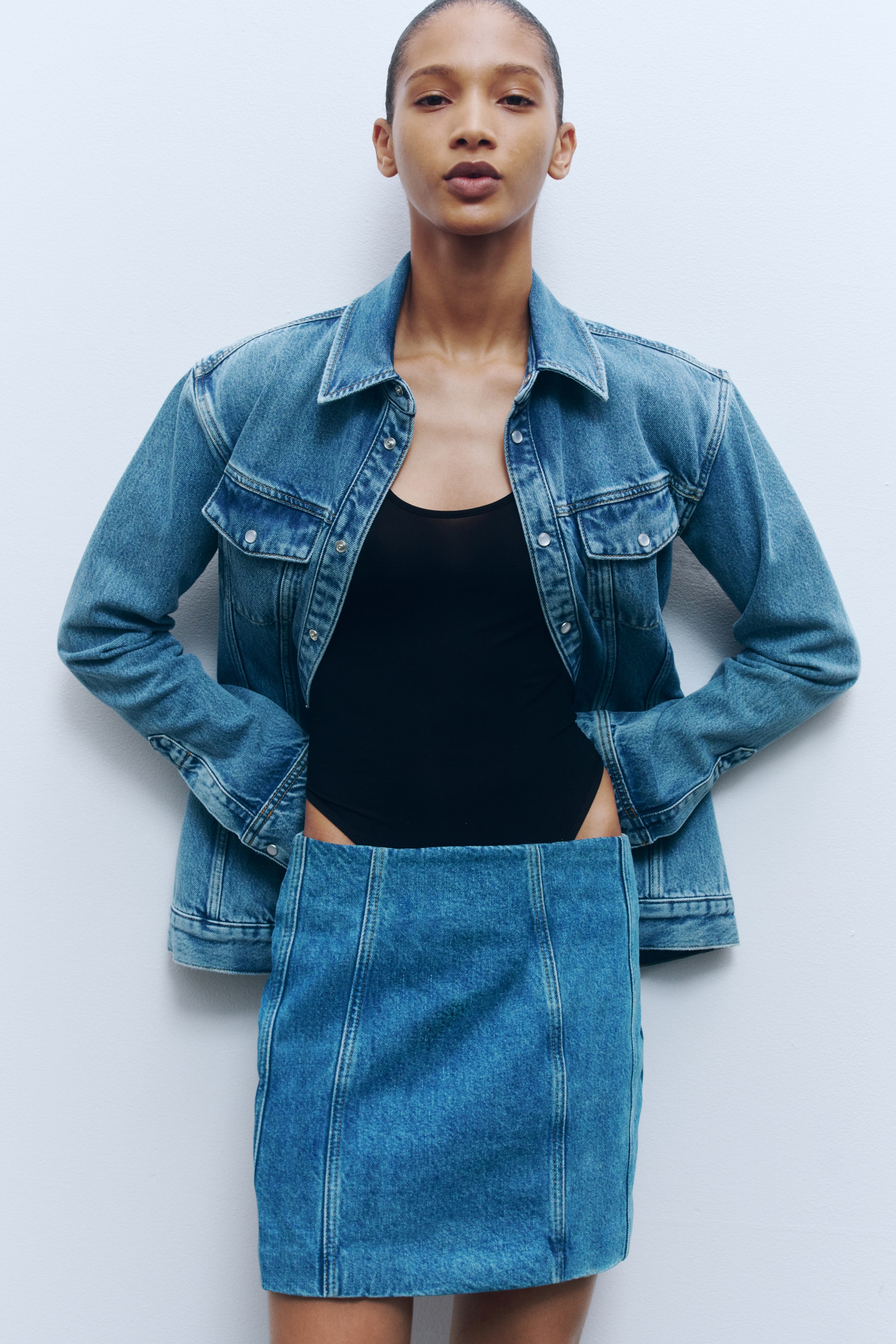 Denim Mini Skirt