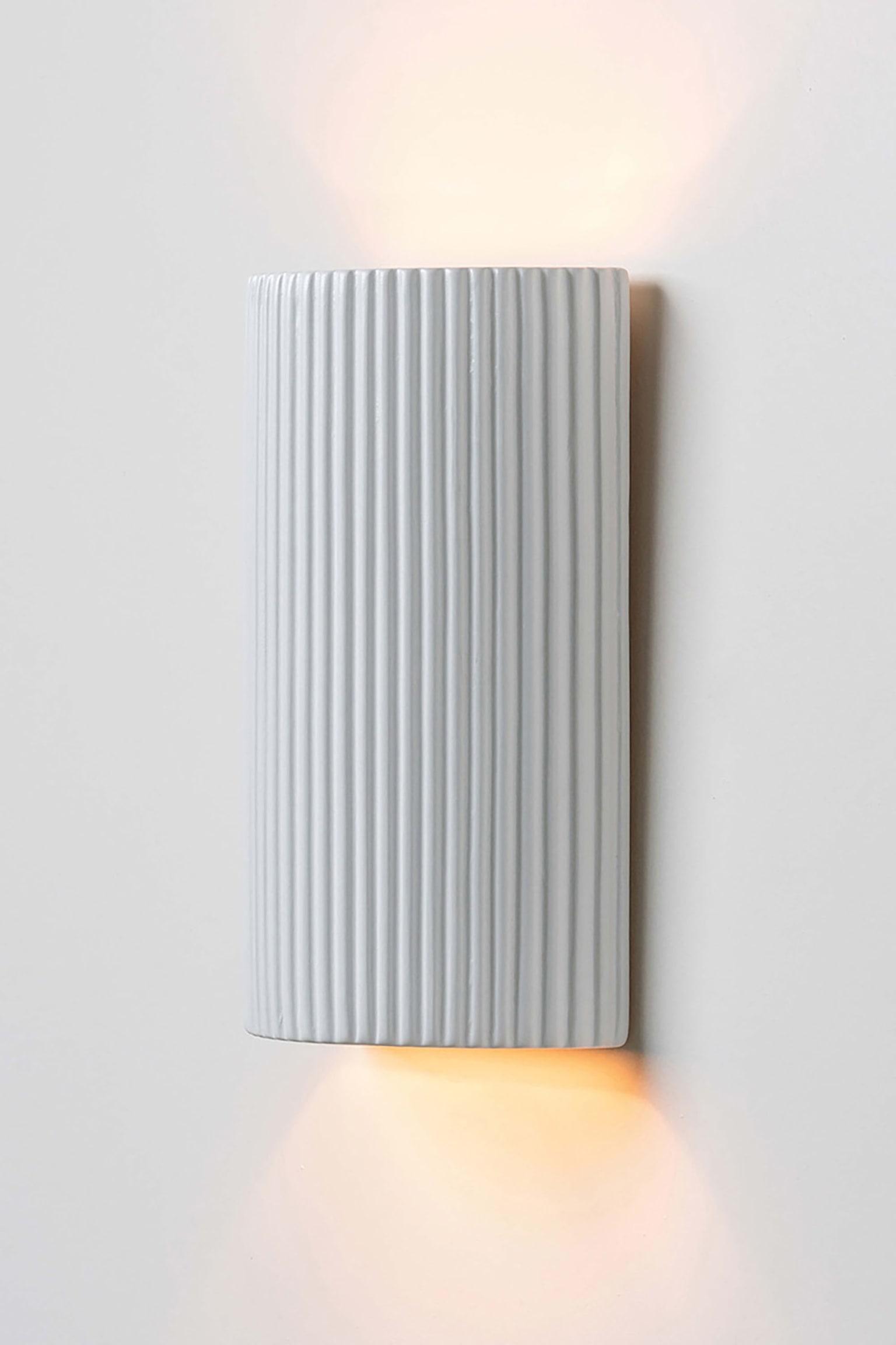 Ceramic Pillar Wall Light - White - 1