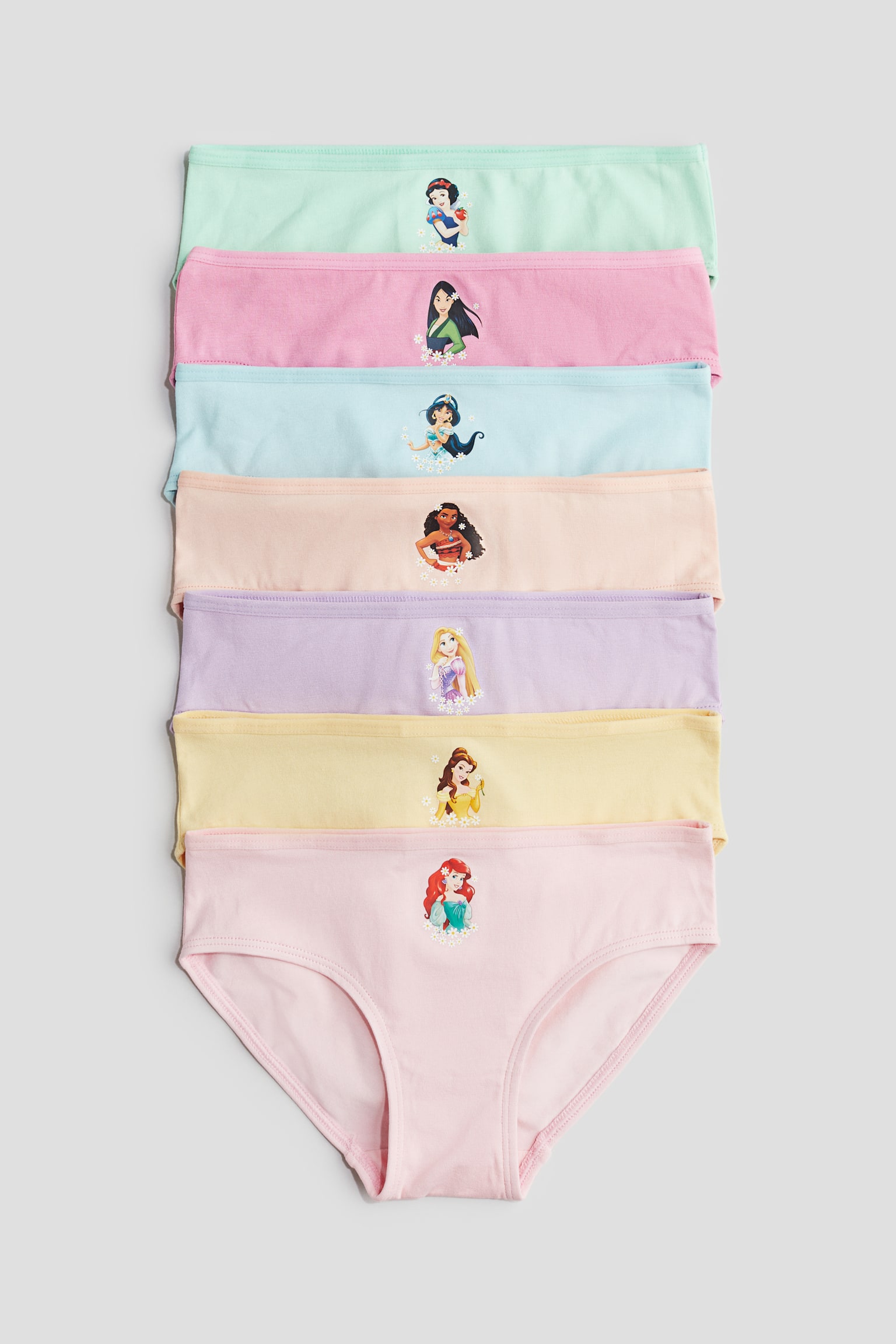 7-pack Panties brief de algodón - Rosa/Princesas de Disney/Lila/PAW Patrol/Rosa/Frozen/Azul claro/Frozen - 1