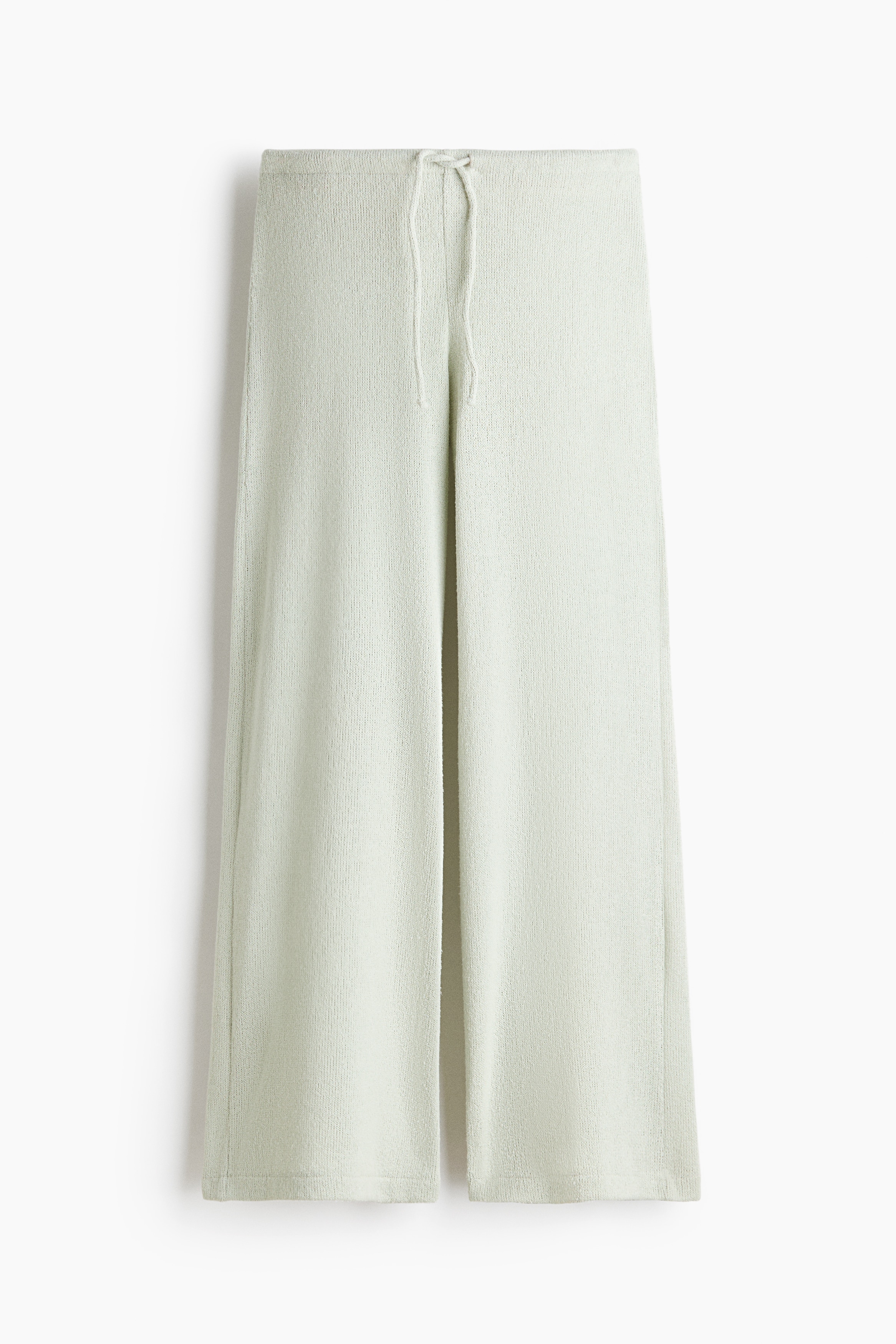 Knitted drawstring trousers
