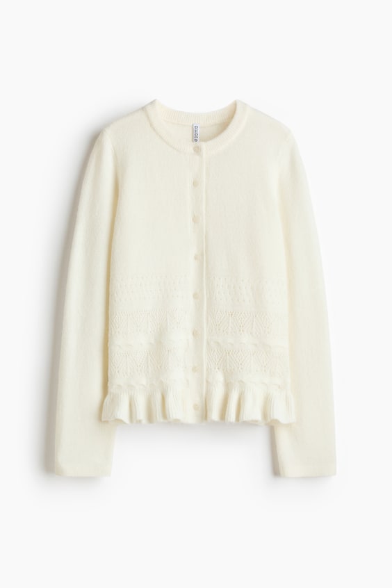 Женские кардиганы H&M Pointelle-Knit Cardigan