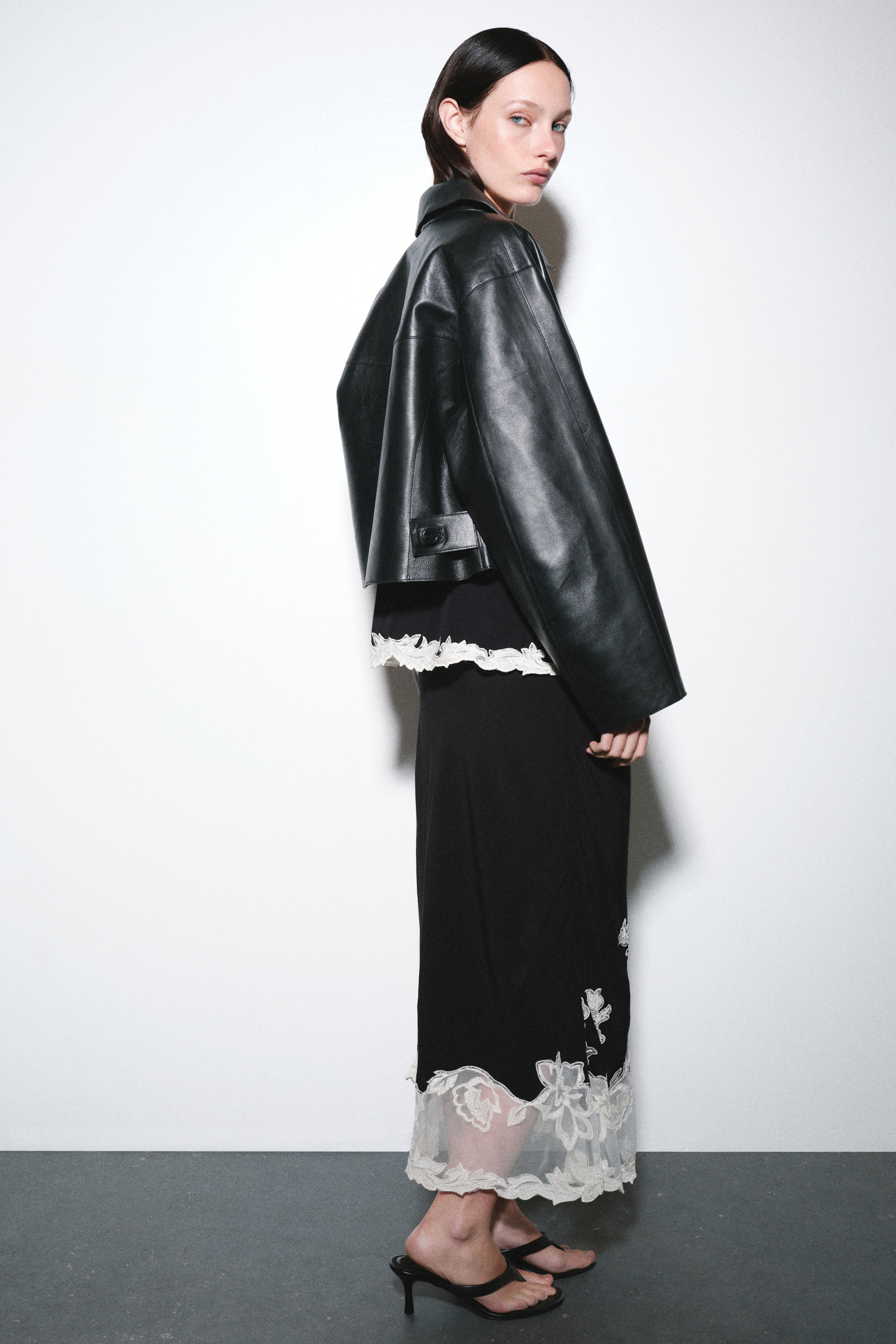 Embroidered Viscose Skirt