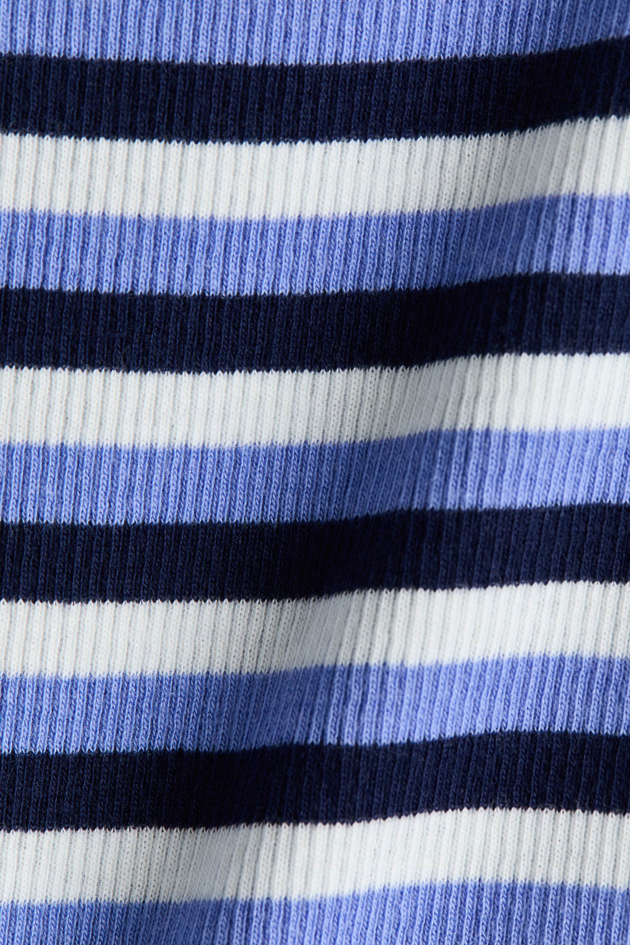 Ribbed Tank Top with Motif