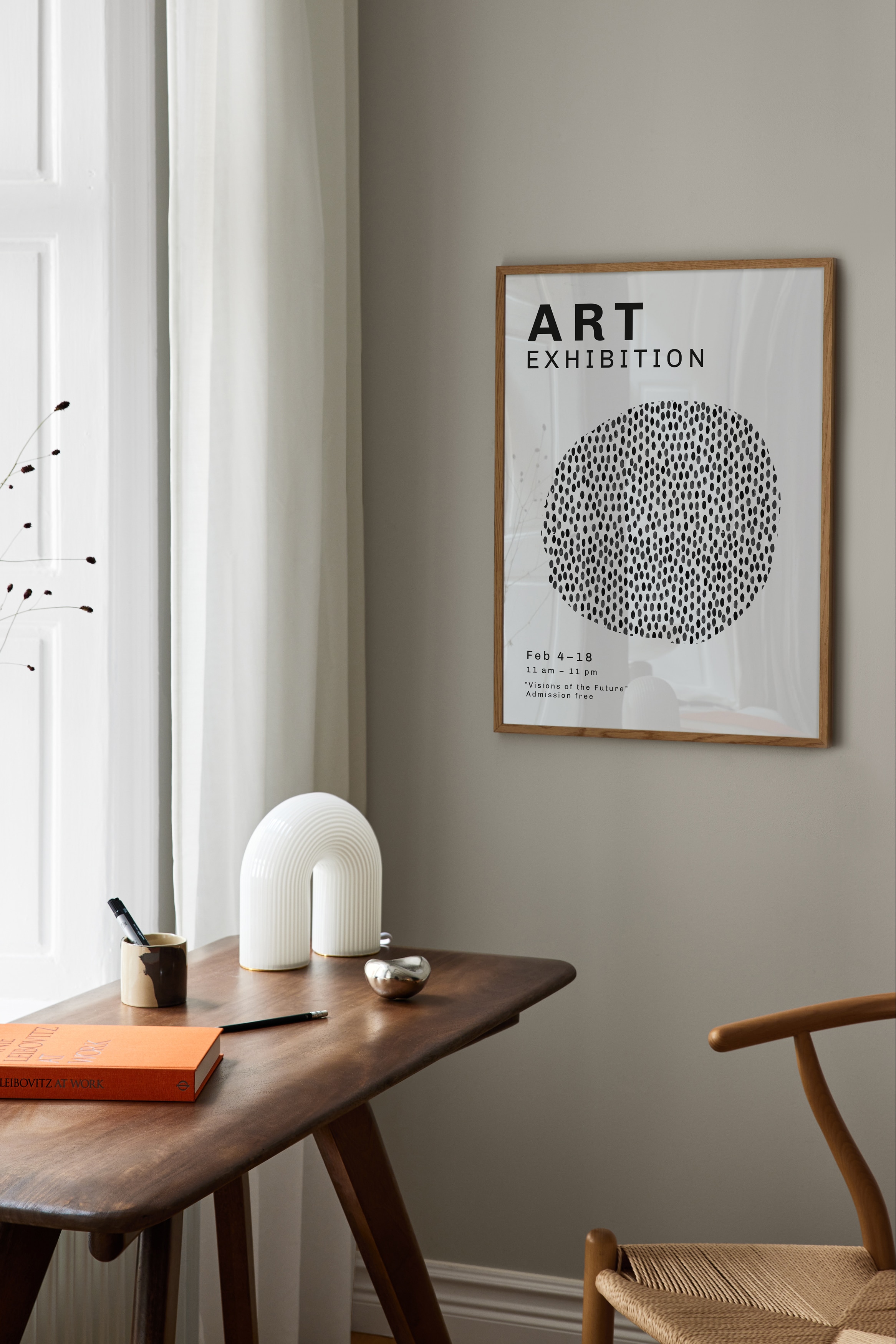 Visions Of The Future Plakat - Grå/sort